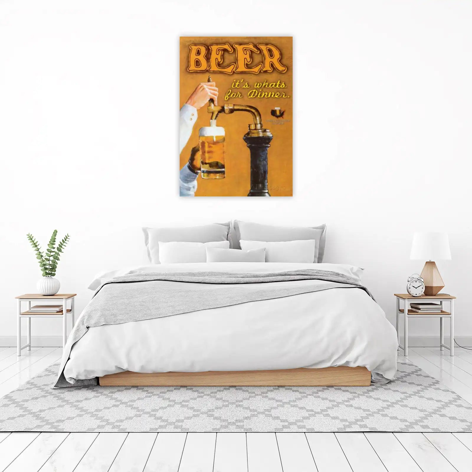 Vintage Beer Pour Wall Art