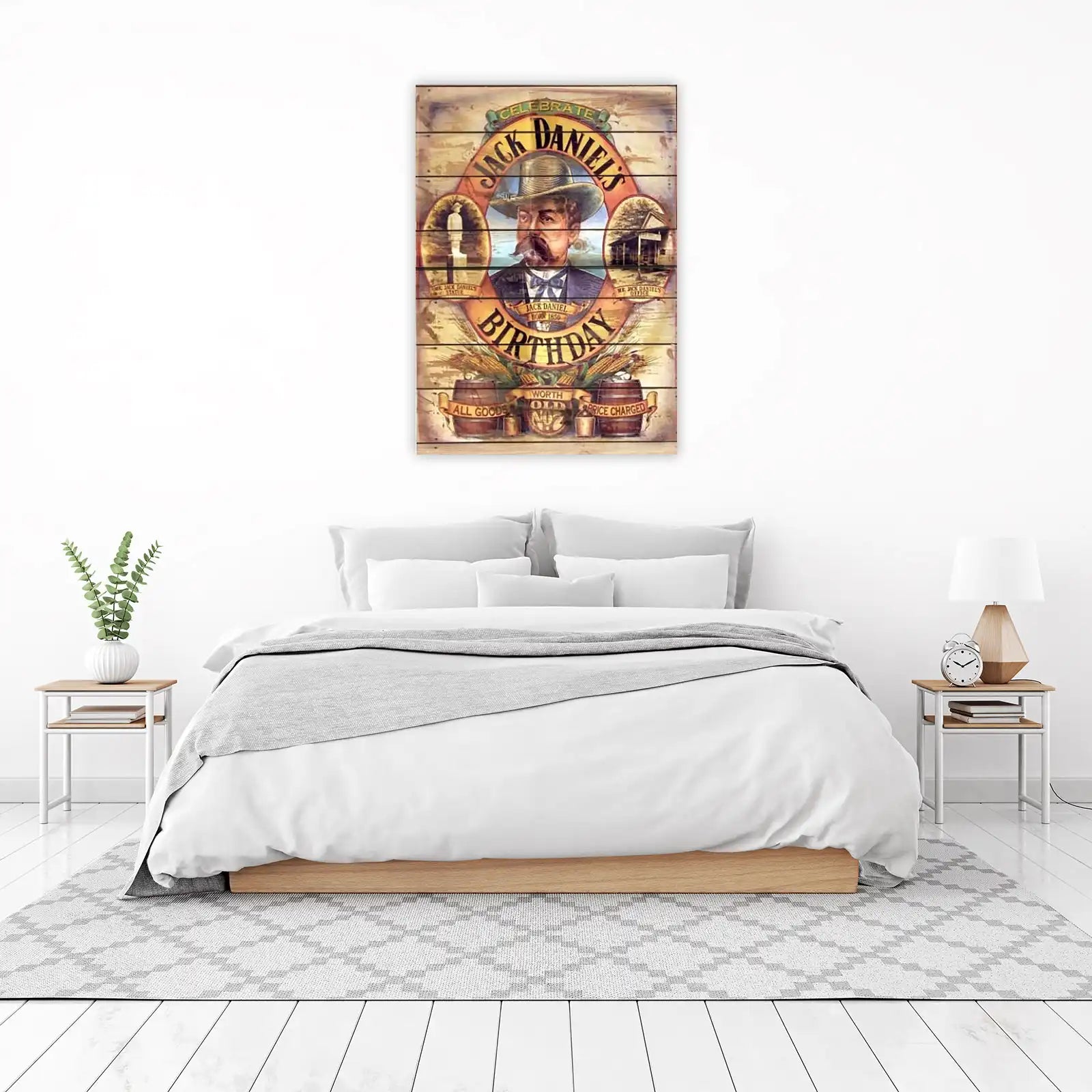 Vintage Jack Daniel's Birthday Wall Art