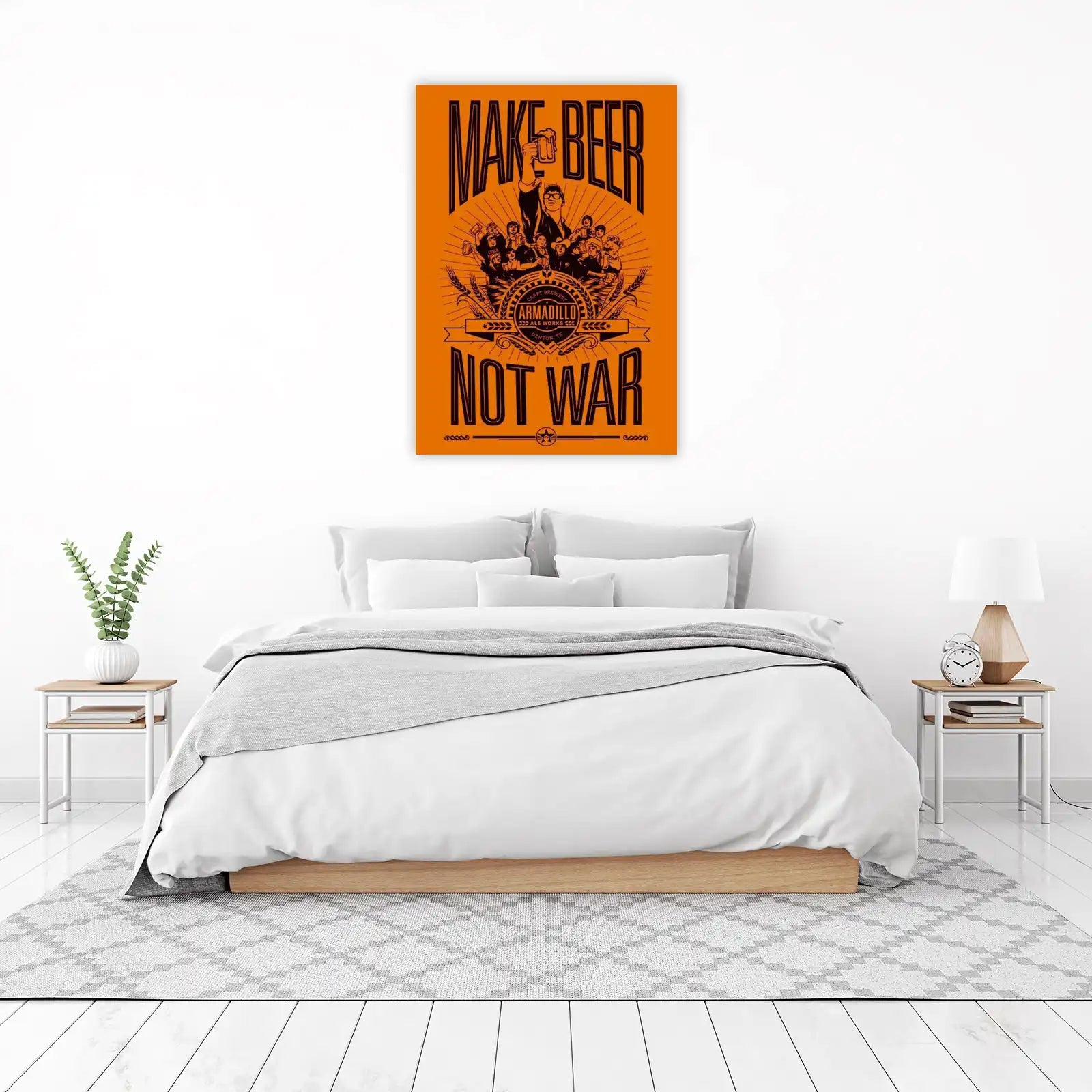 Make Beer Not War Vintage Brewery Wall Art
