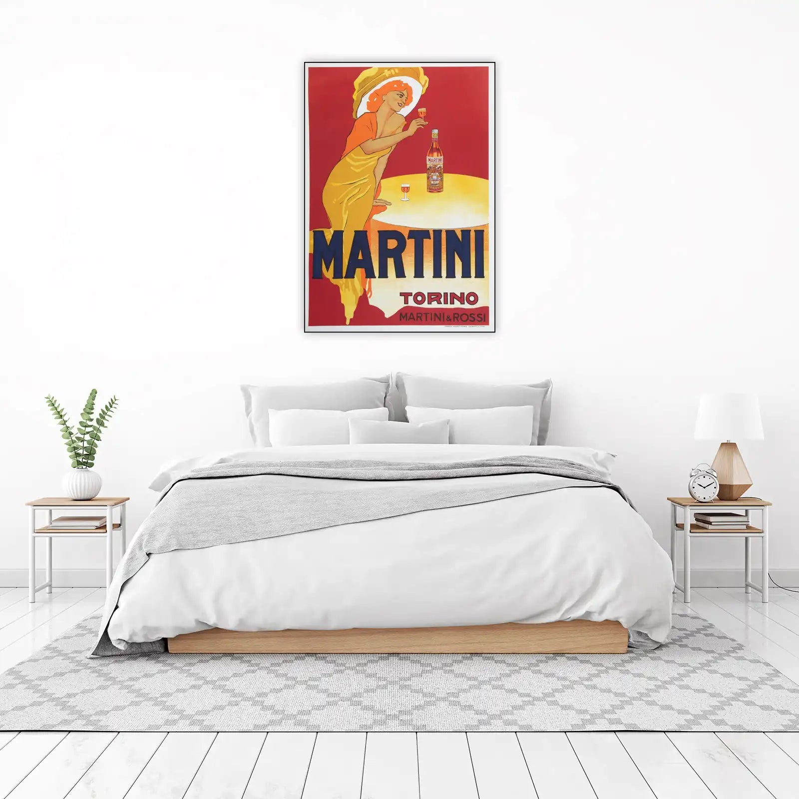 Vintage Martini Torino Woman Wall Art