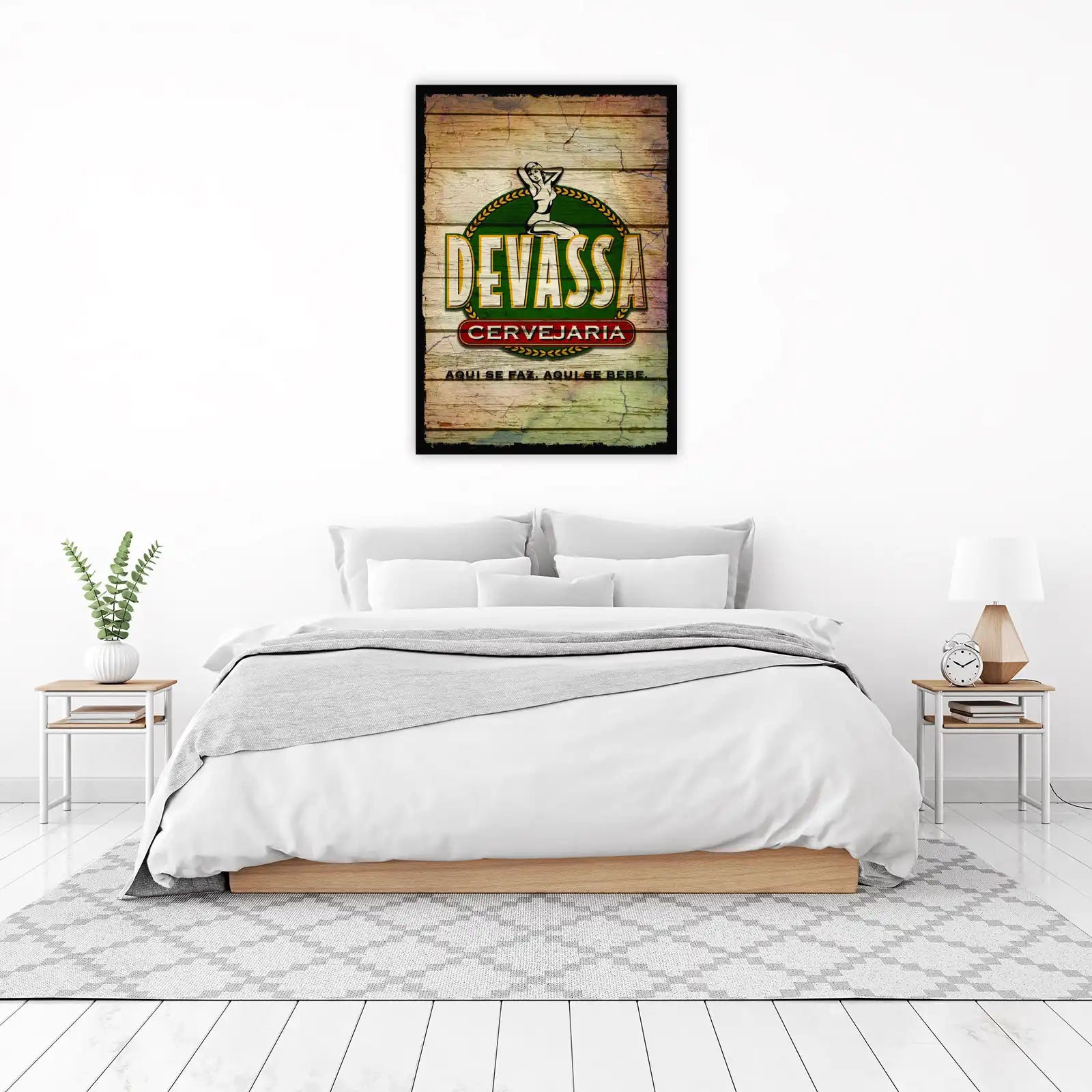 Retro Pin-Up Brewery Sign Wall Art