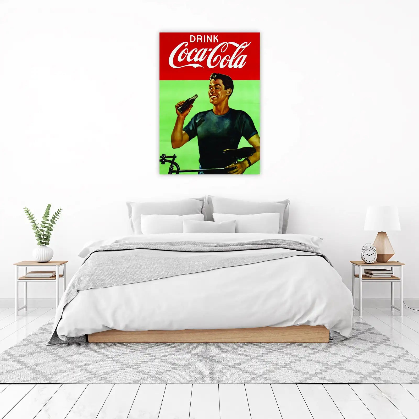 Vintage Coca-Cola Cycle Refreshment Wall Art