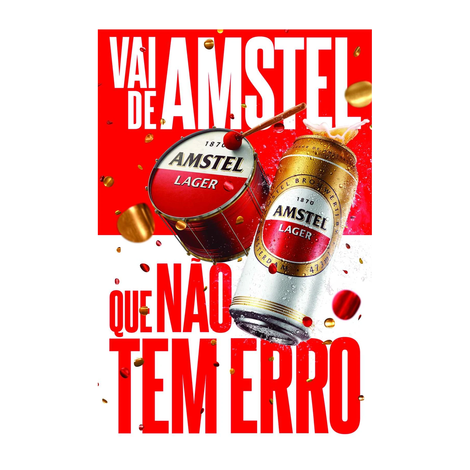 Bold Amstel Lager Drum & Can Wall Art