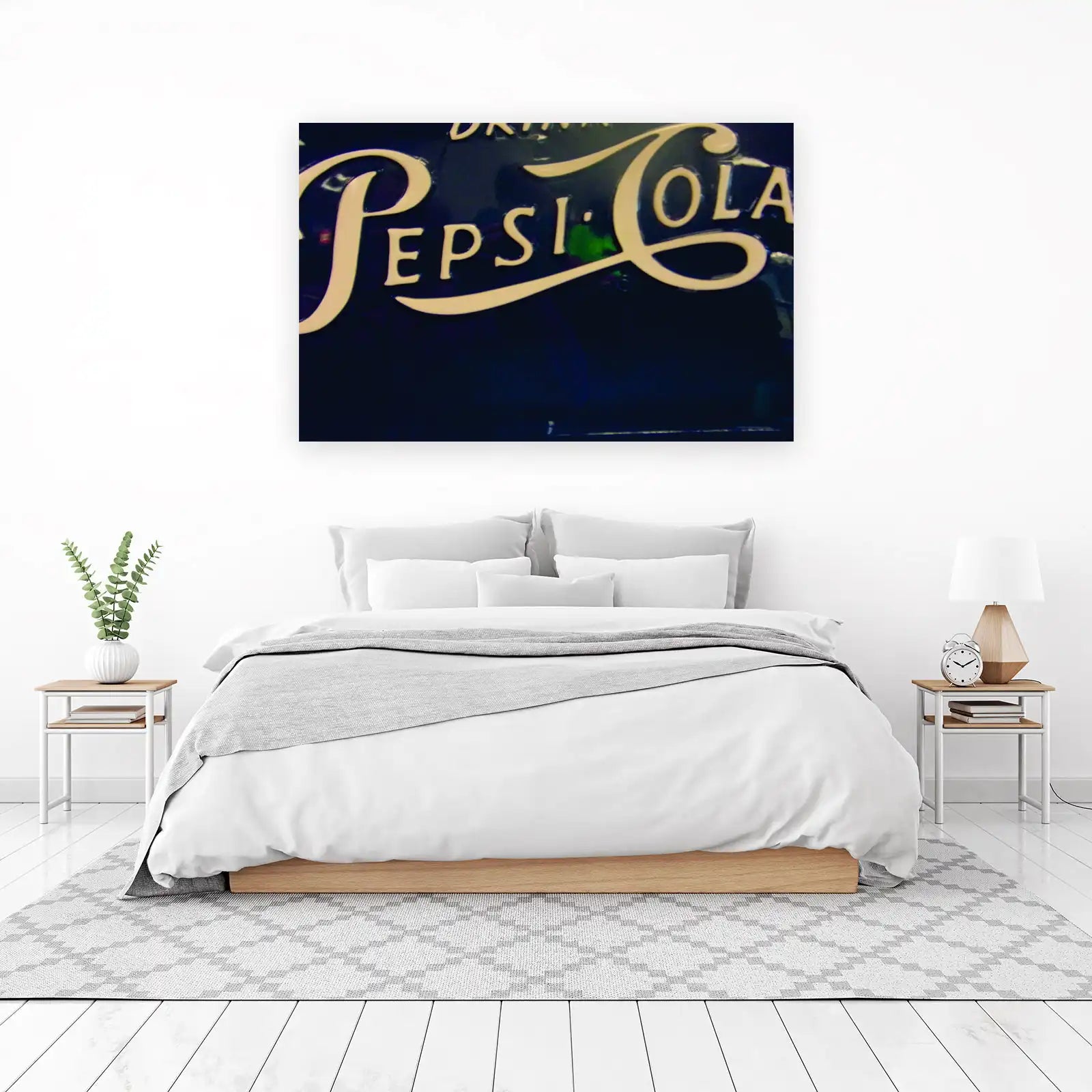 Retro Pepsi Cola Logo Wall Art