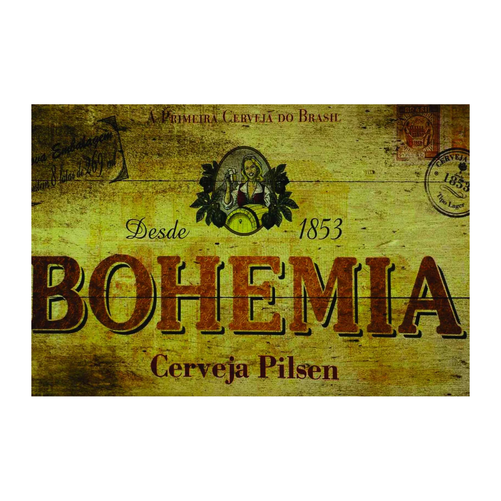 Vintage Bohemia Cerveja Pilsen Wall Art
