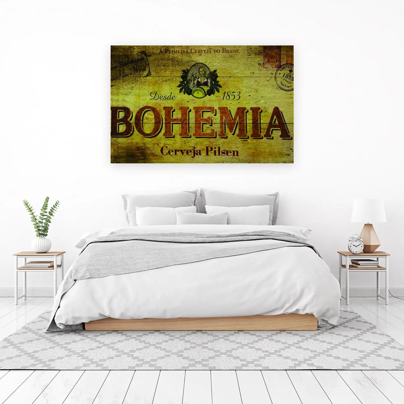 Vintage Bohemia Cerveja Pilsen Wall Art