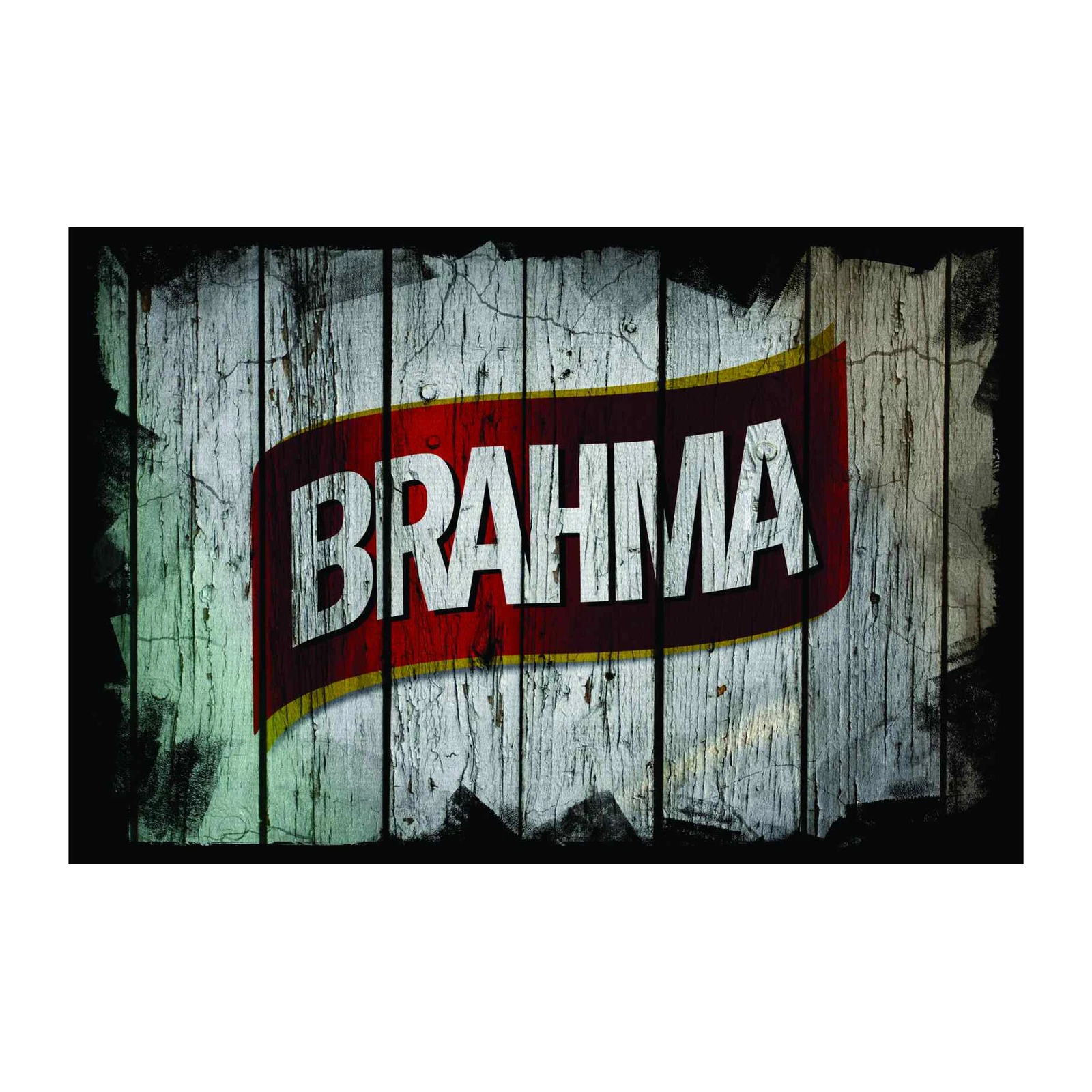 Vintage Brahma Distressed Logo Wall Art