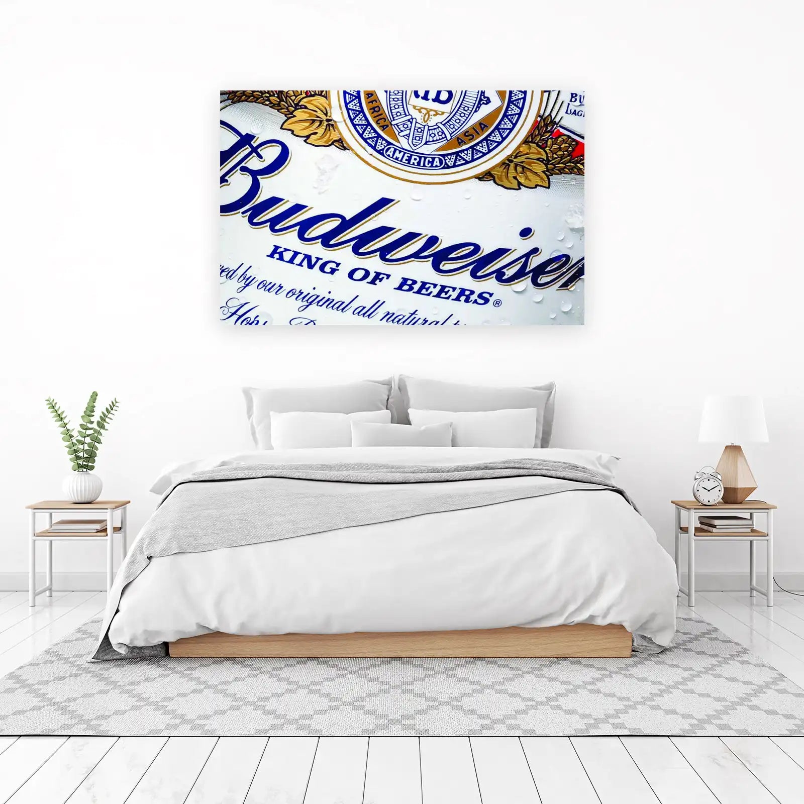 Vintage Budweiser King of Beers Wall Art