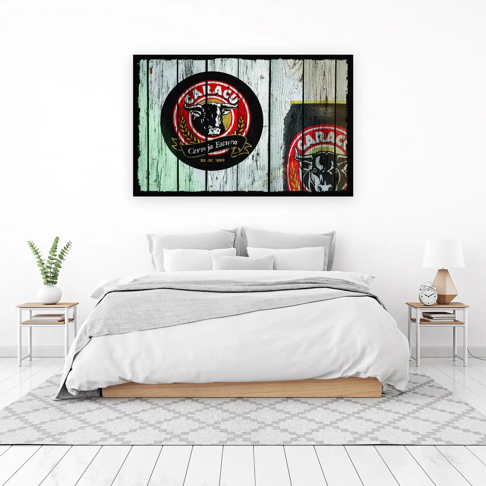 Rustic Bull 'Caracu' Dark Lager Wall Art
