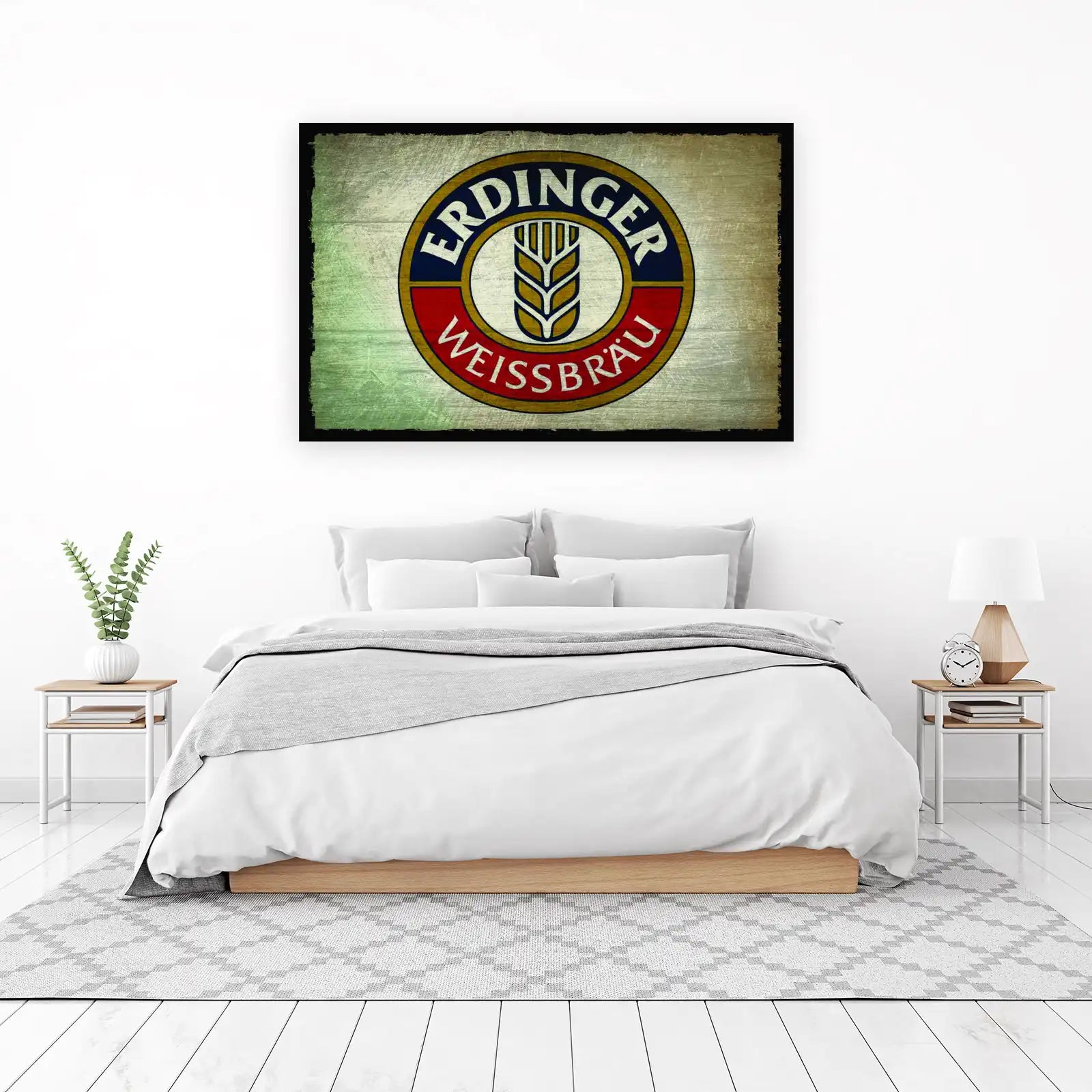 Vintage Erdinger Weissbier Logo Wall Art