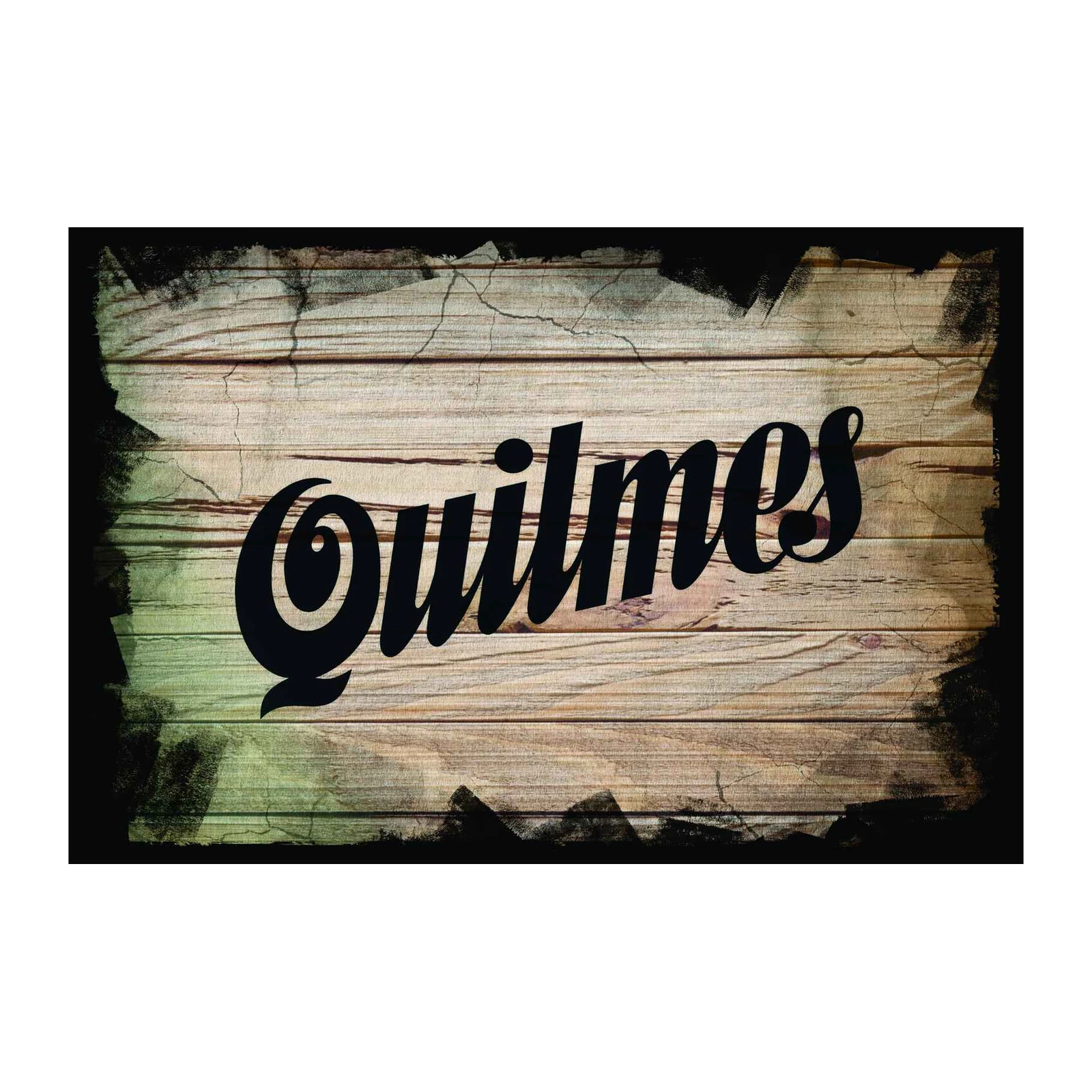 Rustic Quilmes Vintage Logo Wall Art
