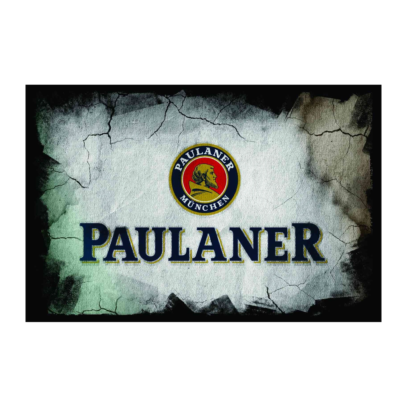 Vintage Paulaner Beer Logo Wall Art