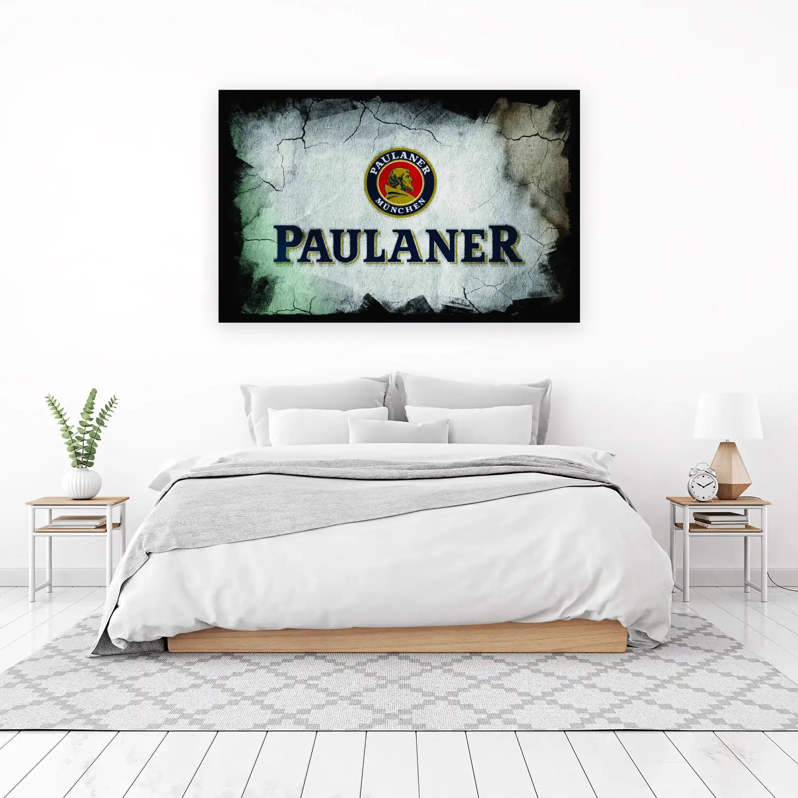 Vintage Paulaner Beer Logo Wall Art