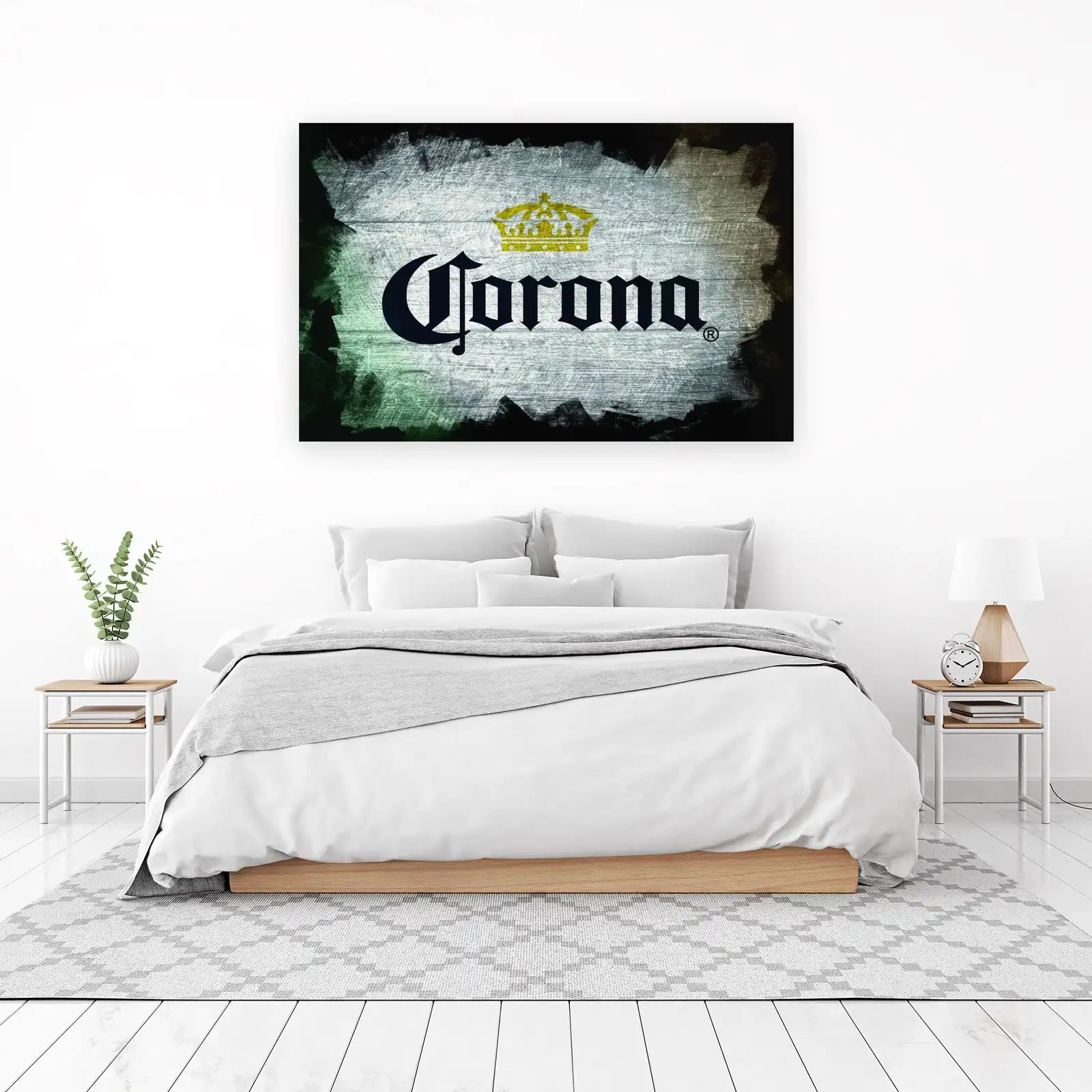 Vintage Corona Crown Logo Wall Art