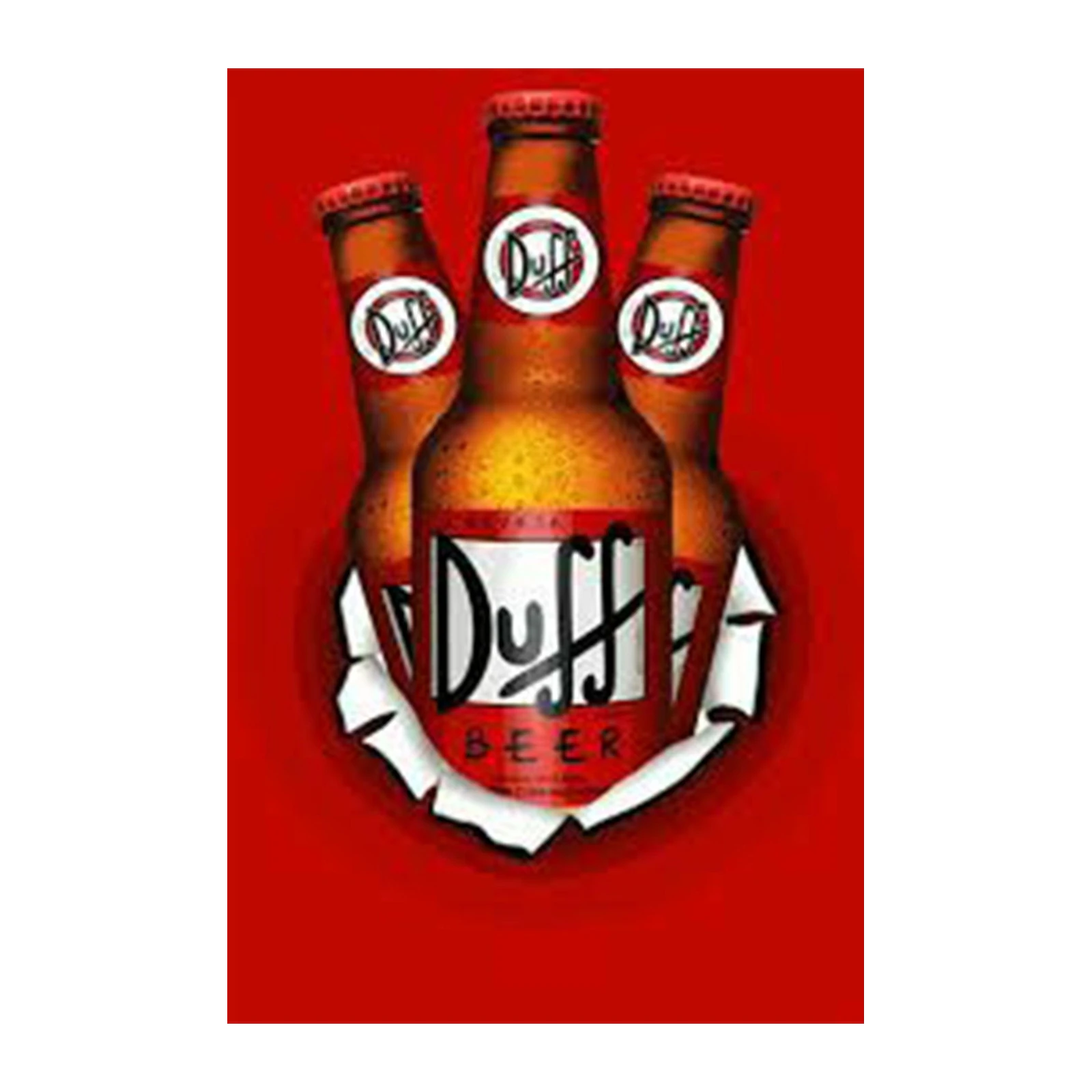 Duff Beer Retro Bottles Wall Art