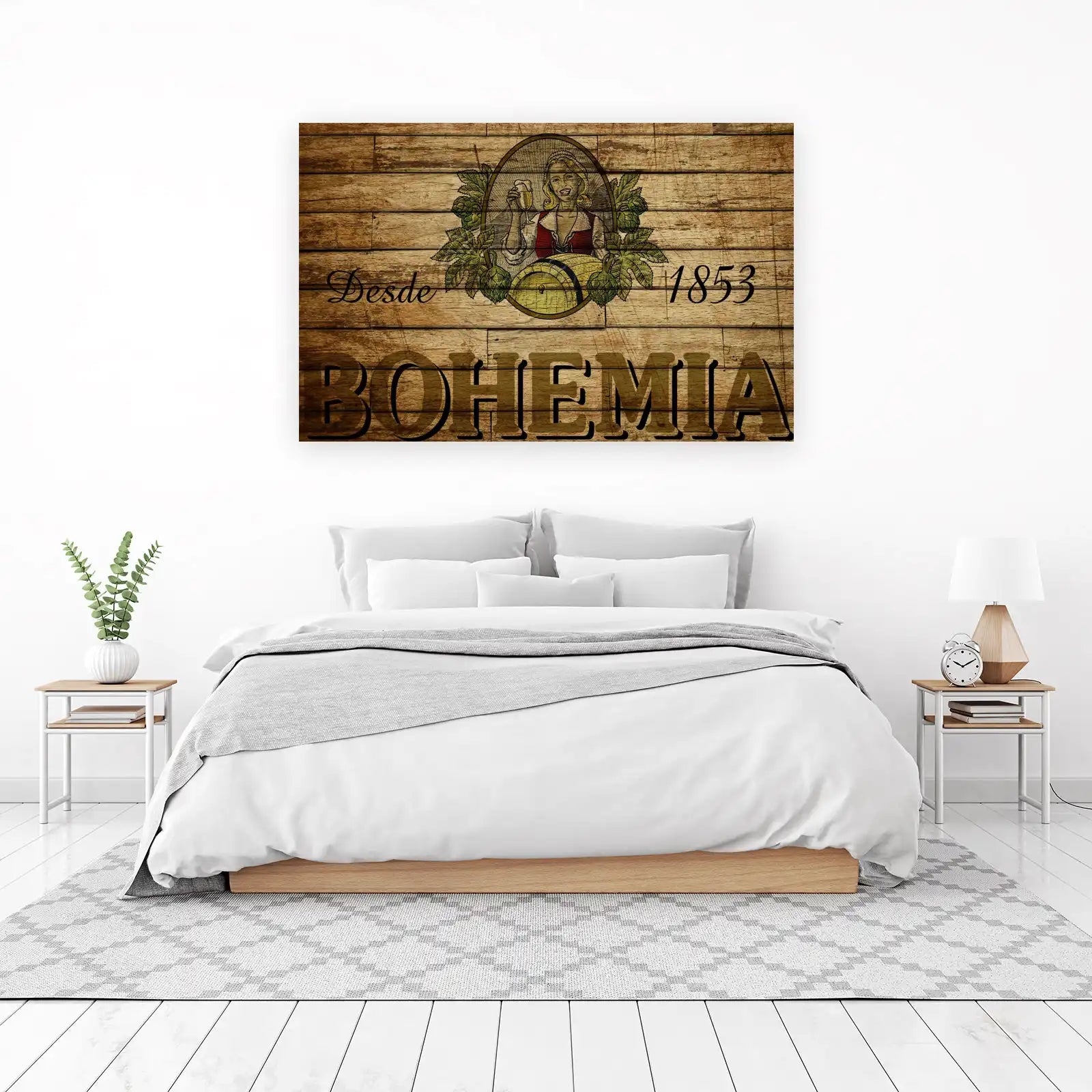 Vintage Bohemia Beer Art Wall Art