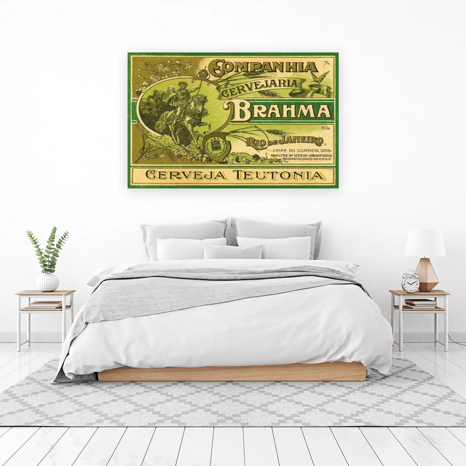 Vintage Brahma Cerveja Teutonia Wall Art