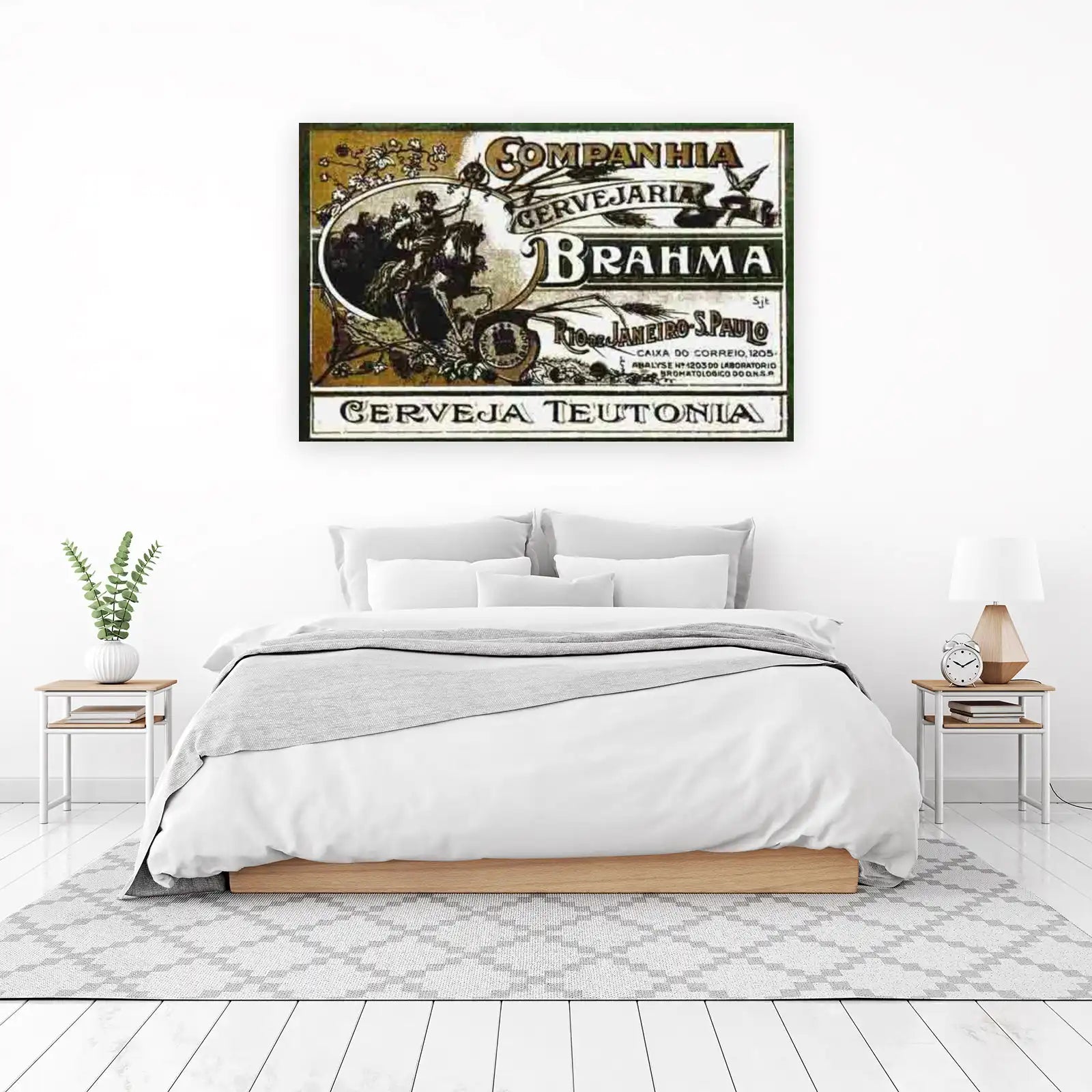 Vintage Brahma Cerveja Teutonia Wall Art