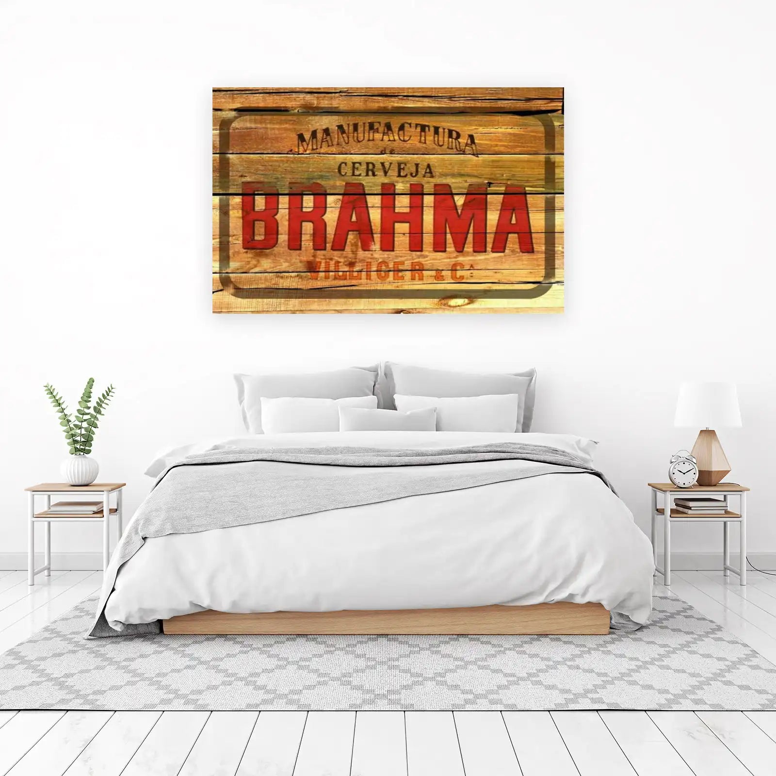 Vintage Brahma Beer Wood Wall Art