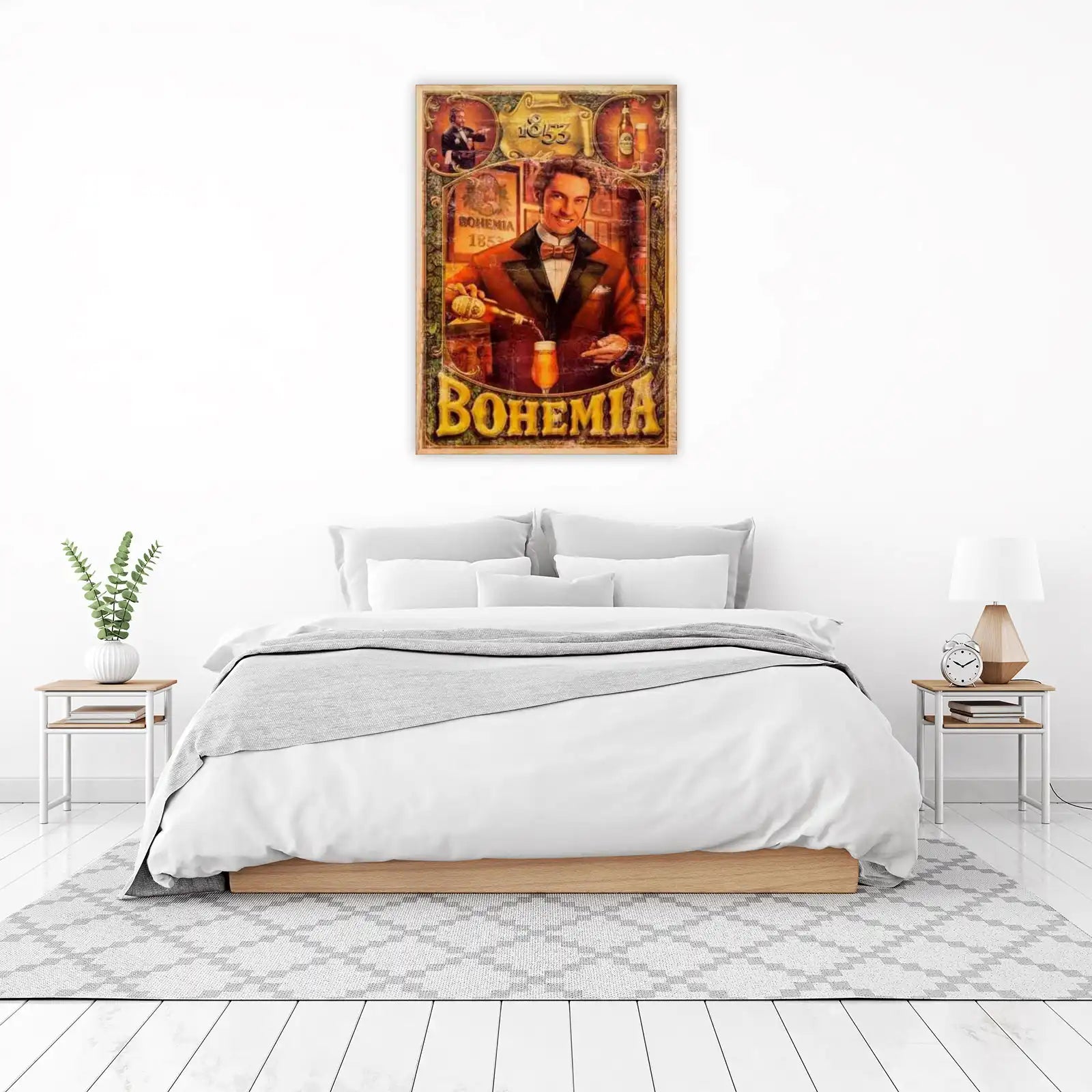 Vintage Bohemia Beer 1853 Wall Art