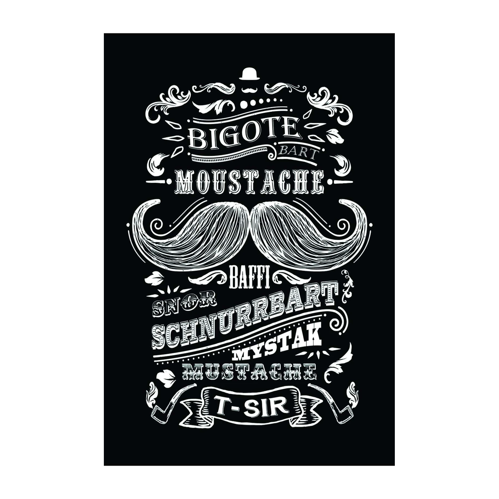Vintage Mustache & Gentlemen's Style Wall Art