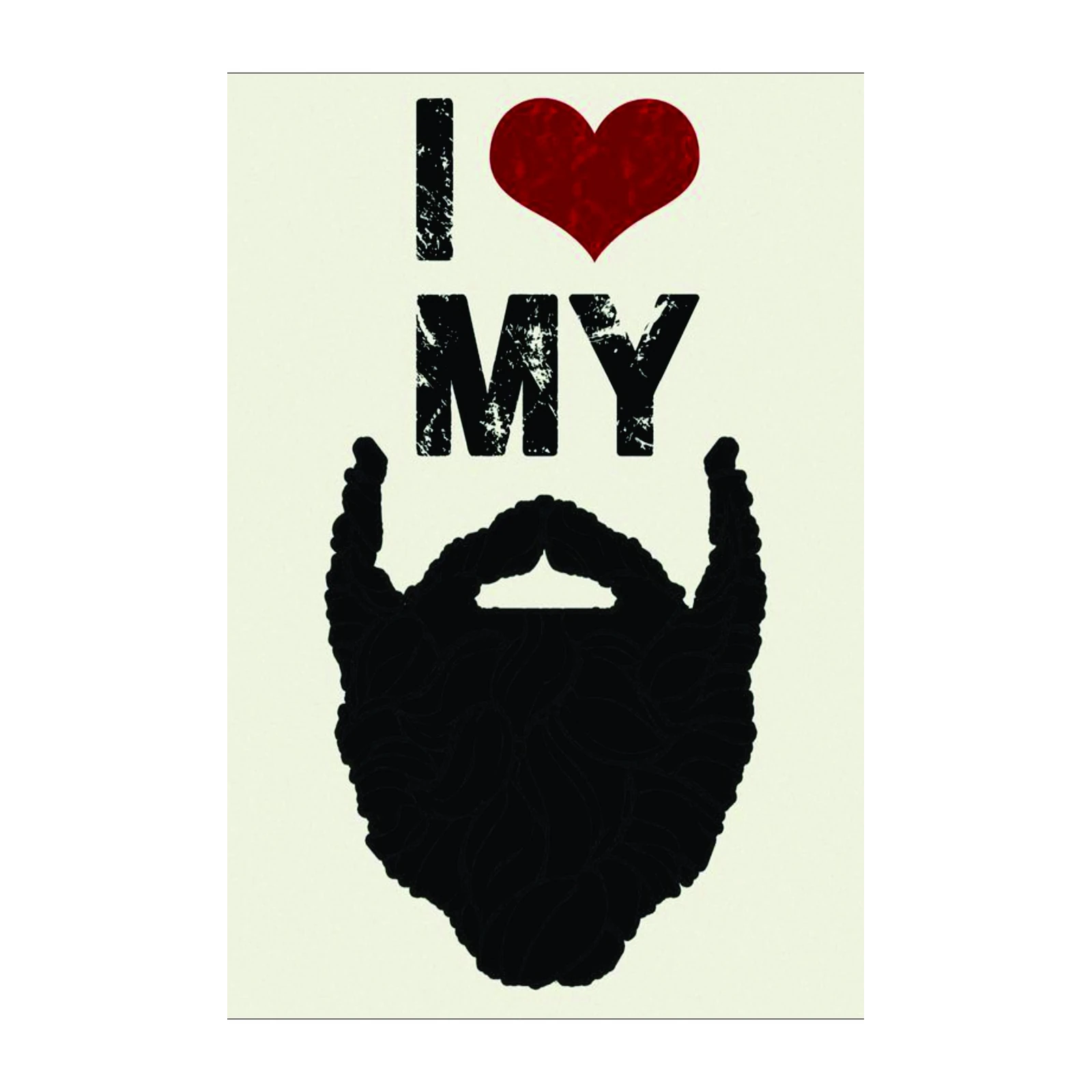 I Love My Beard Graphic Wall Art