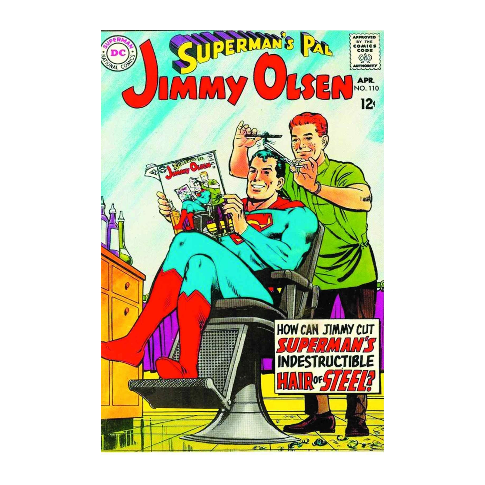 Retro Superman Pal Jimmy Olsen Comic Cover Wall Art