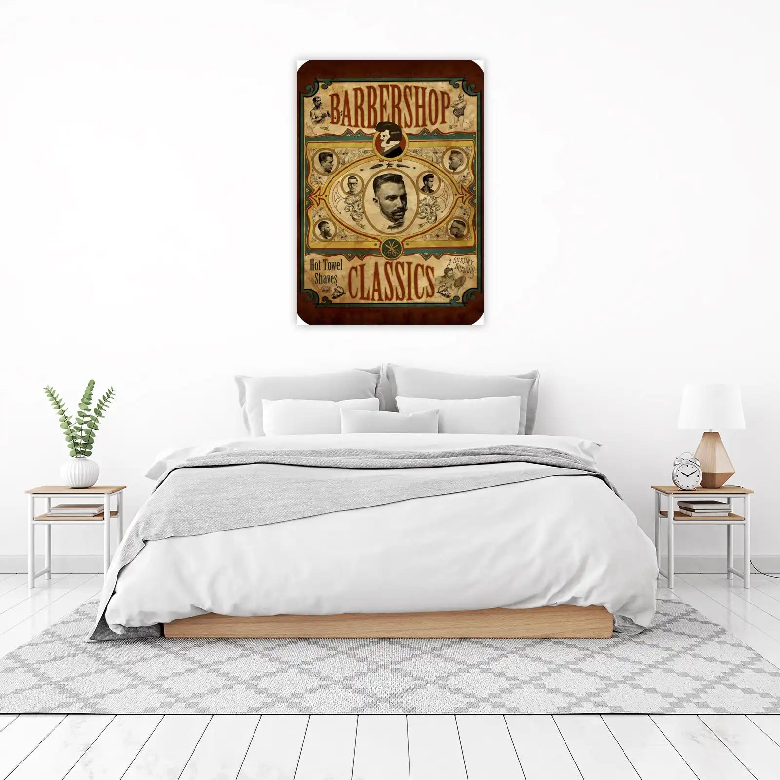 Vintage Barbershop Art Wall Art
