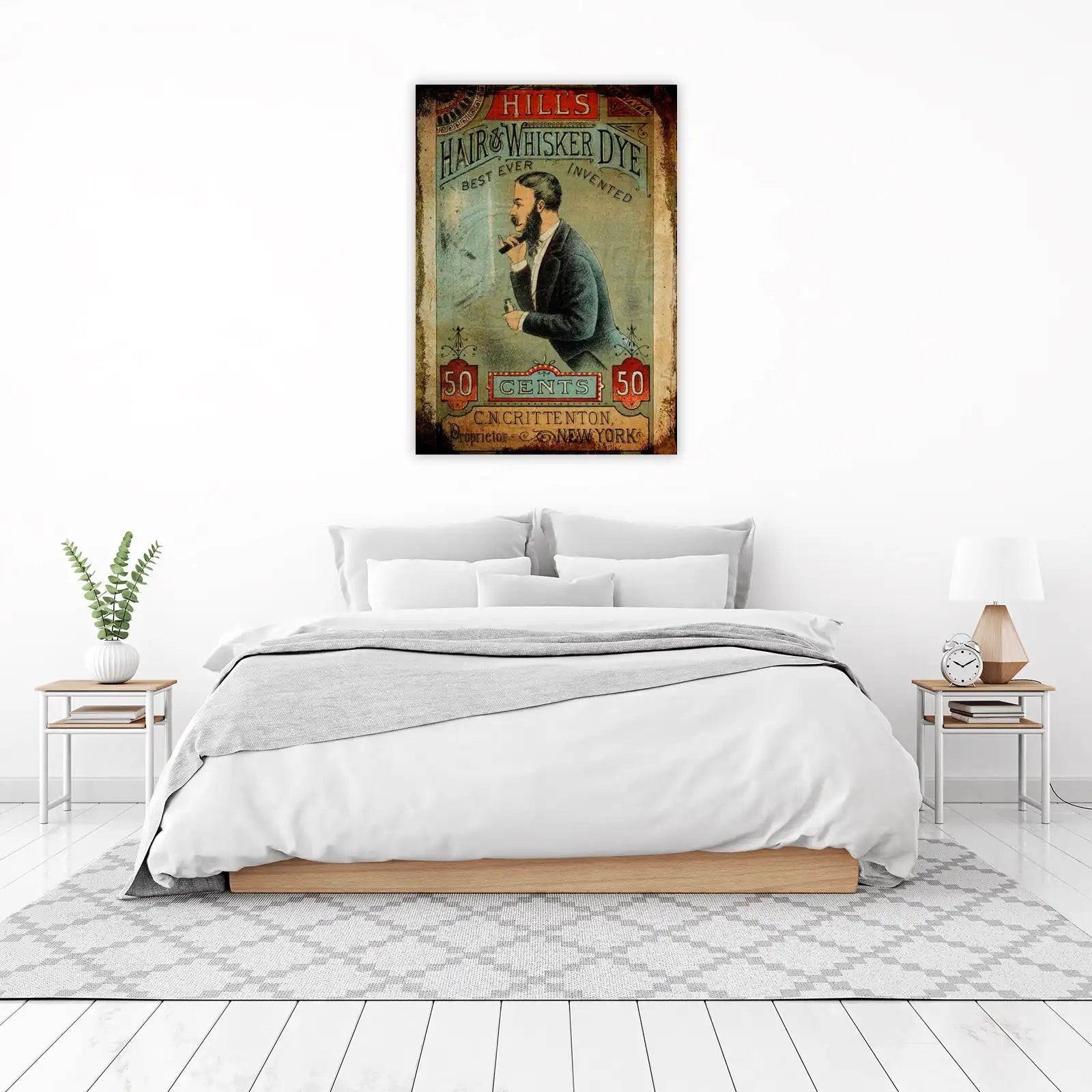 Vintage Gentleman Hair & Whisker Dye Wall Art
