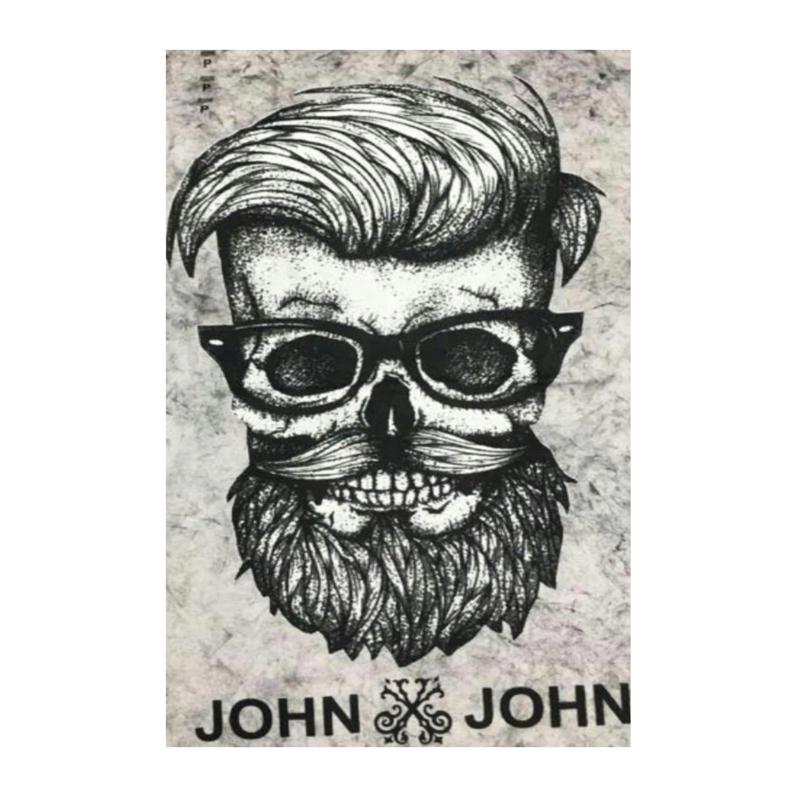 Hipster Skull with Glasses Wall Art