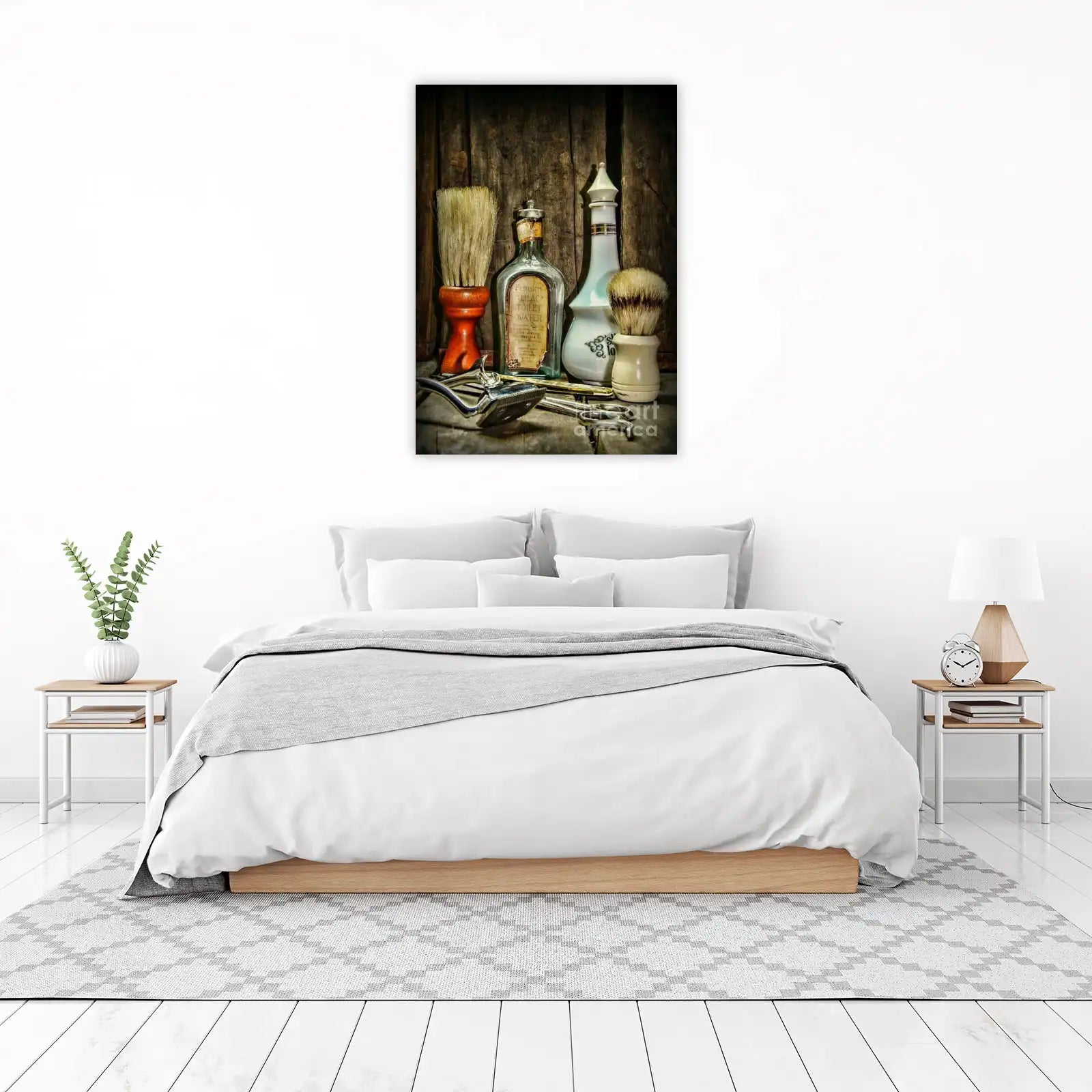 Vintage Barber Shop Essentials Wall Art