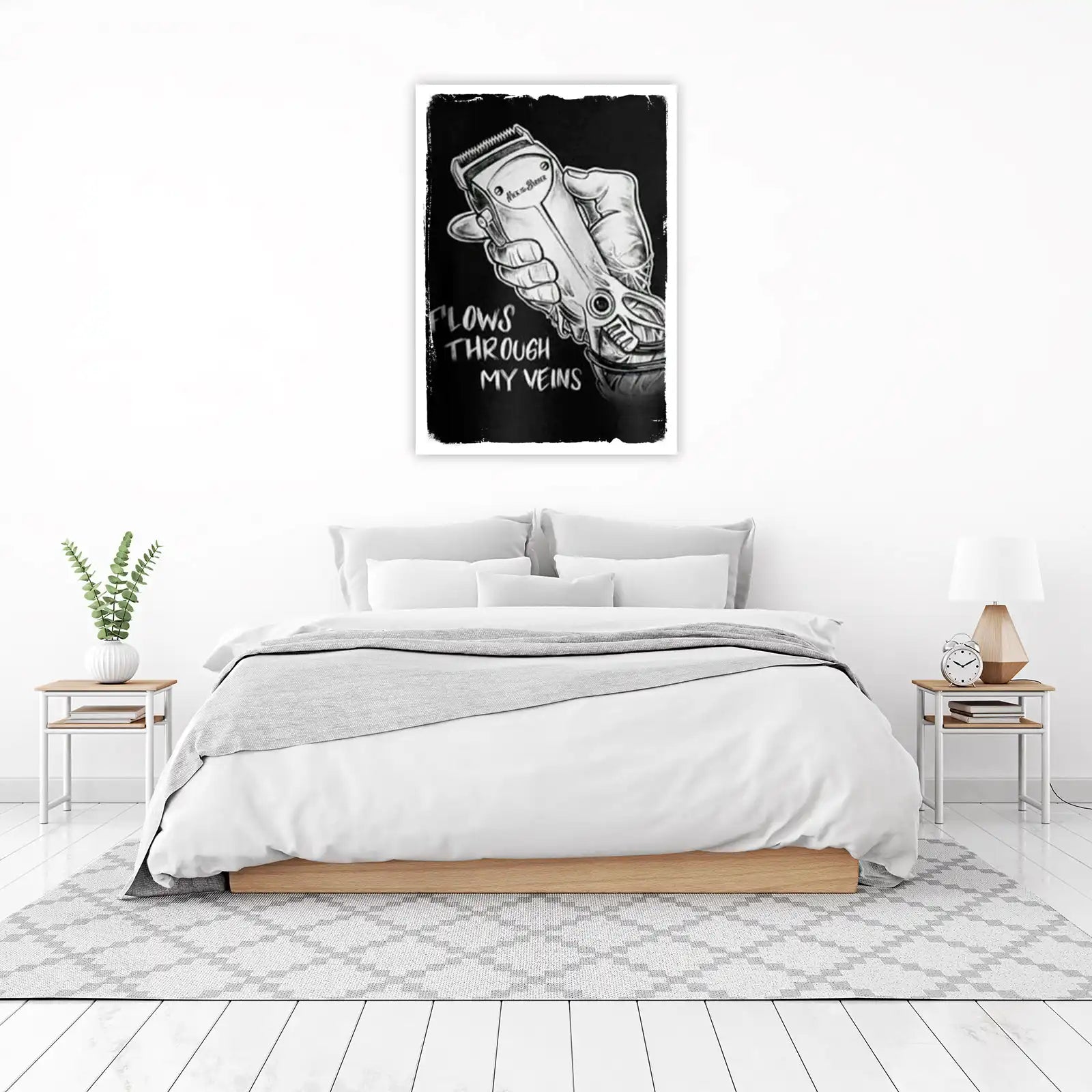 Barber's Passion: Flows Through My Veins Wall Art