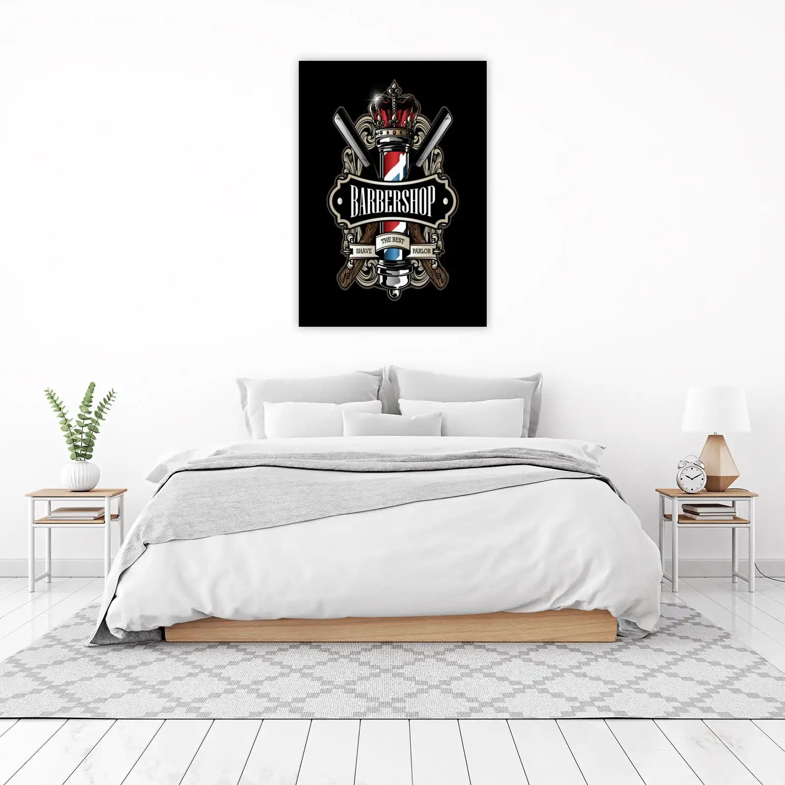 Royal Barbershop Logo Wall Art