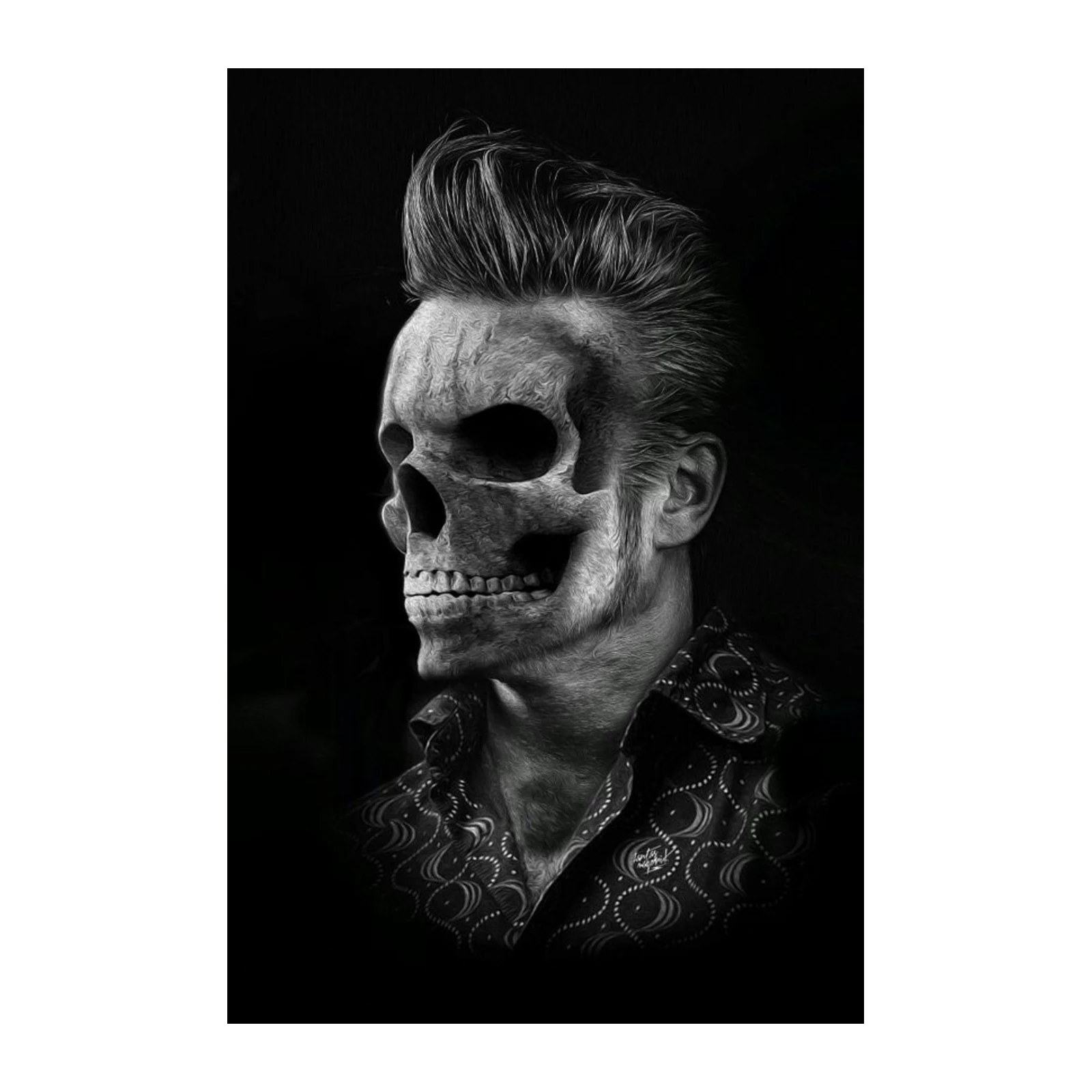 Gothic Skull Portrait Wall Art