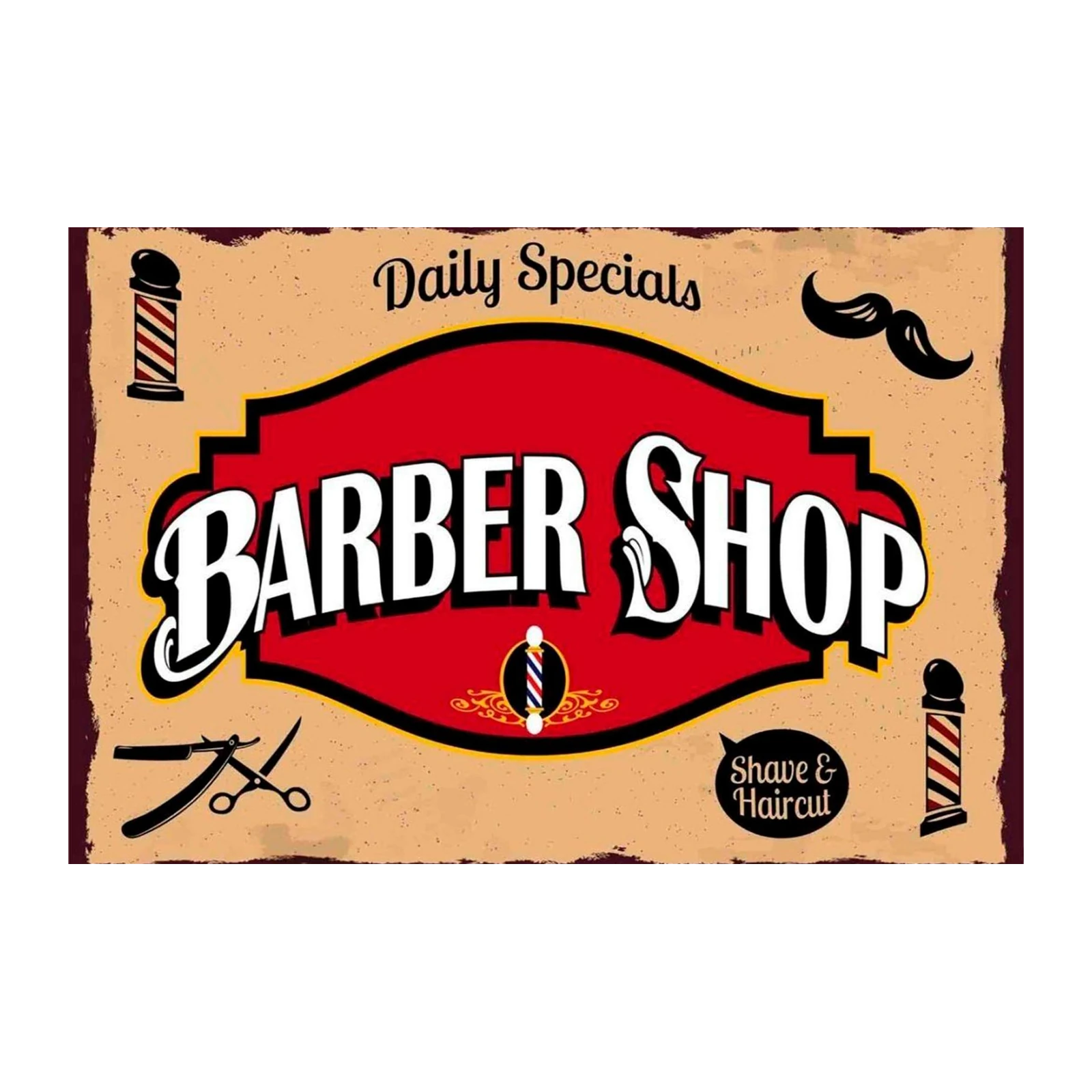 Retro Barber Shop Wall Art