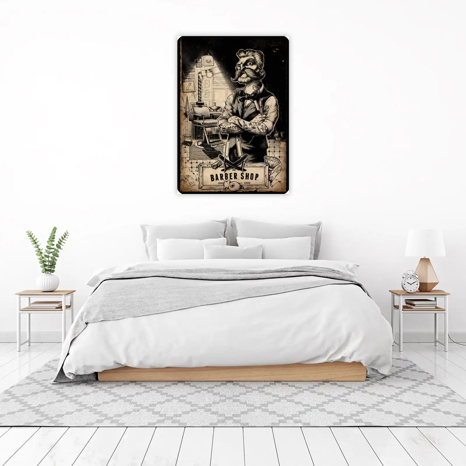 Vintage Barber Shop Art Wall Art