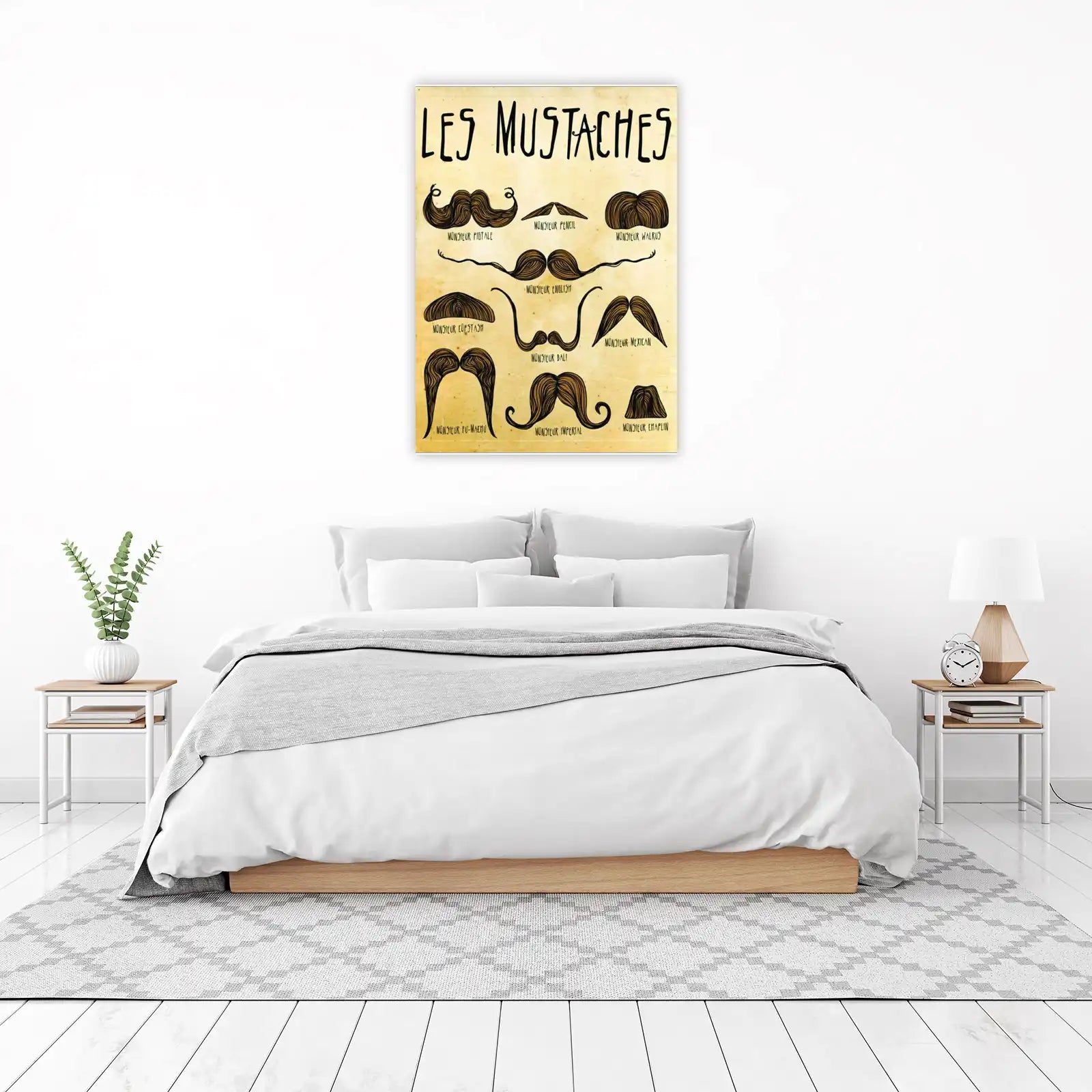 Les Mustaches Collection Wall Art | Vintage Wall Art