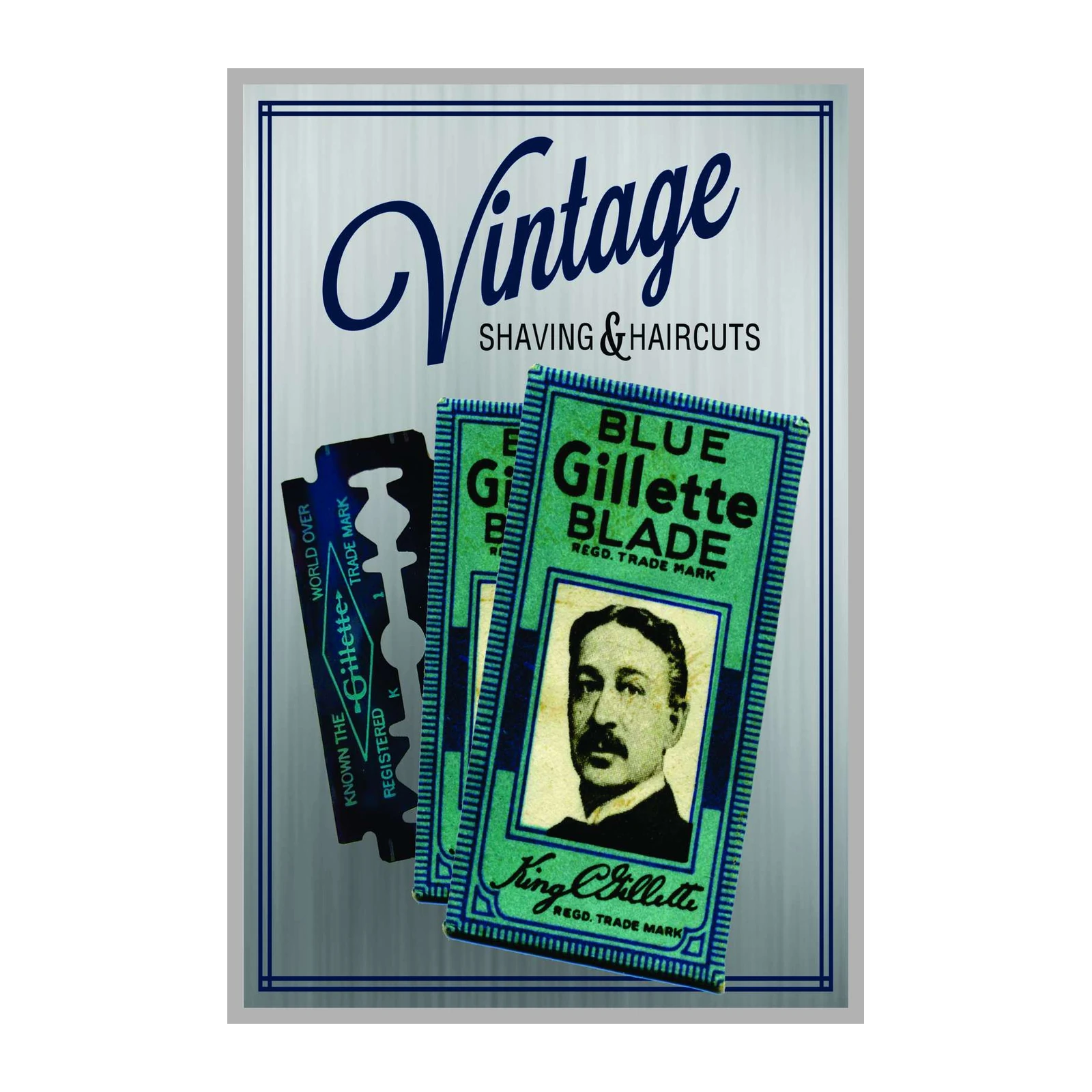 Vintage Gillette Shaving Art Wall Art