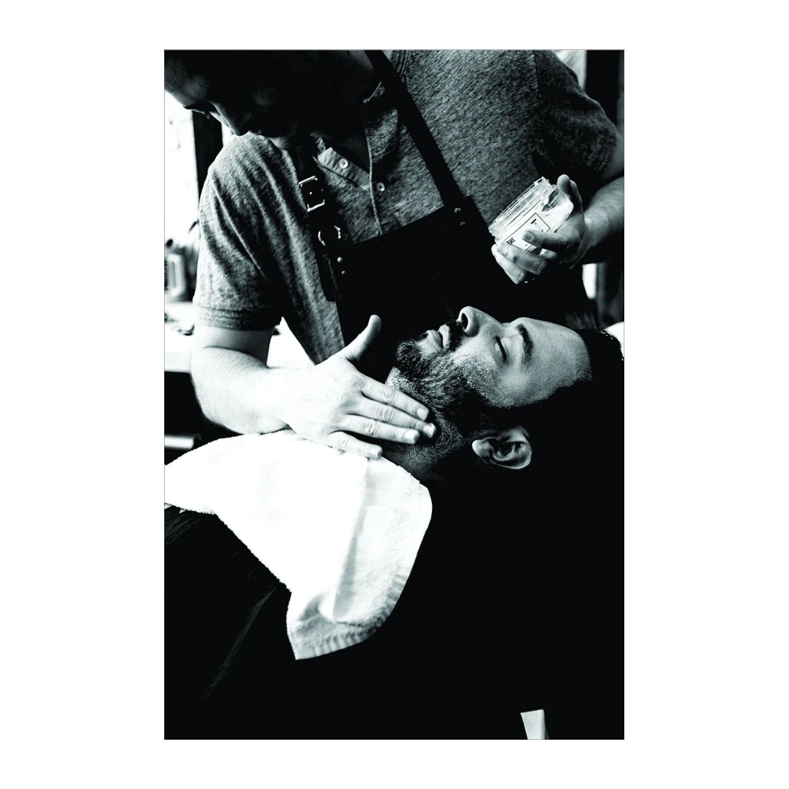 Master Barber's Touch B&W Wall Art