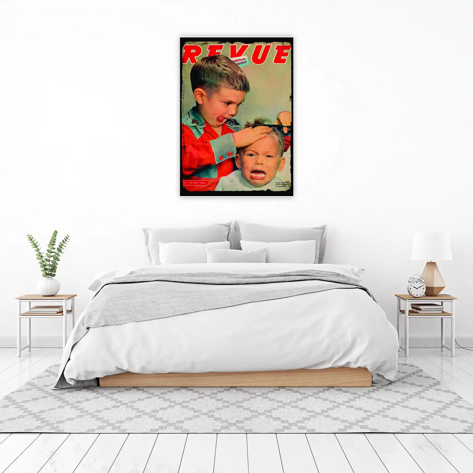 Vintage Boys Haircut Humor Wall Art