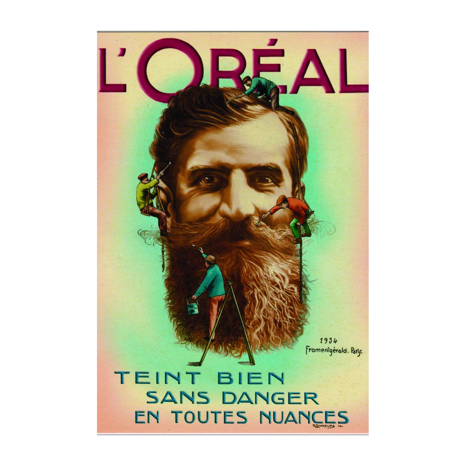 Vintage L'Oreal Beauty Ad Art Wall Art
