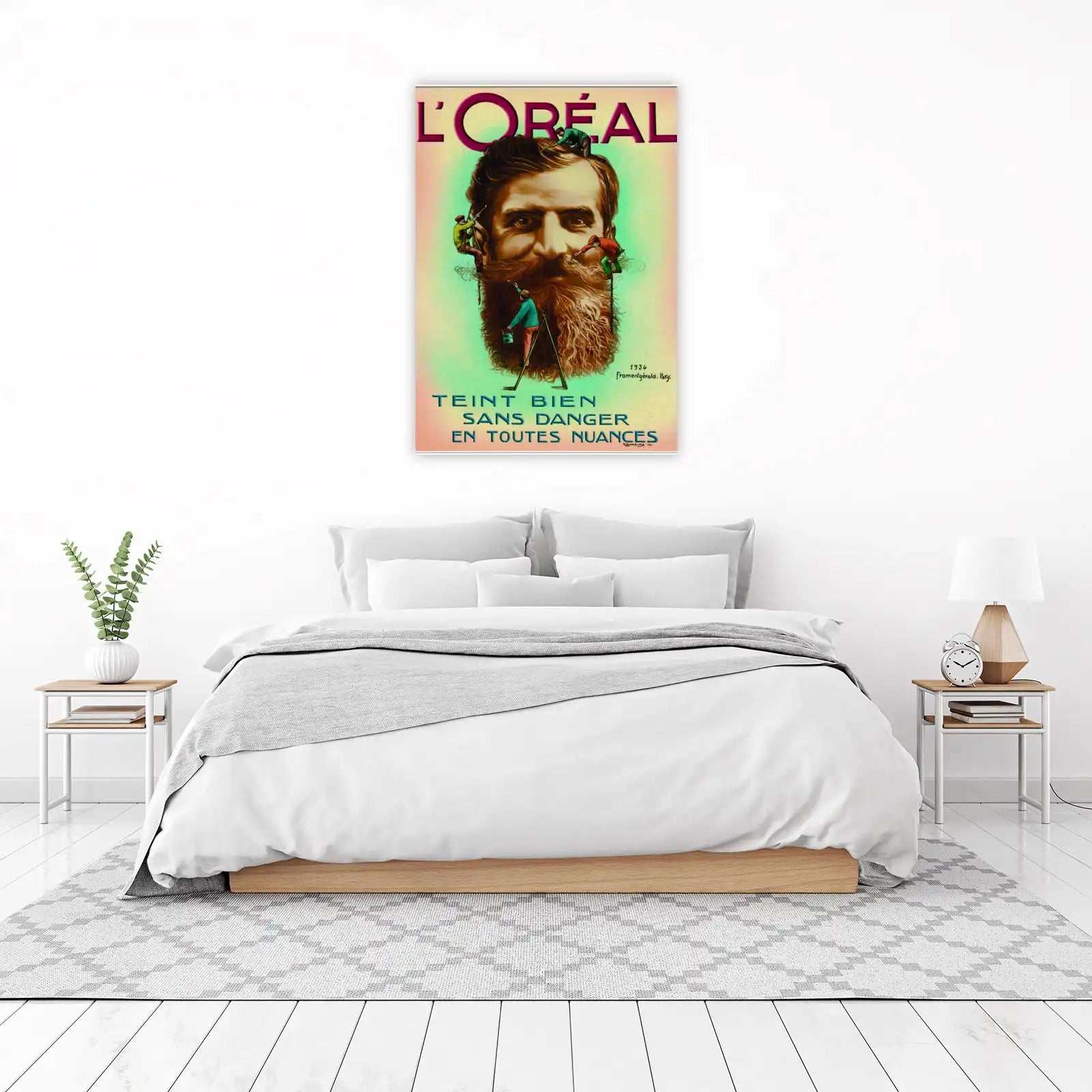 Vintage L'Oreal Beauty Ad Art Wall Art