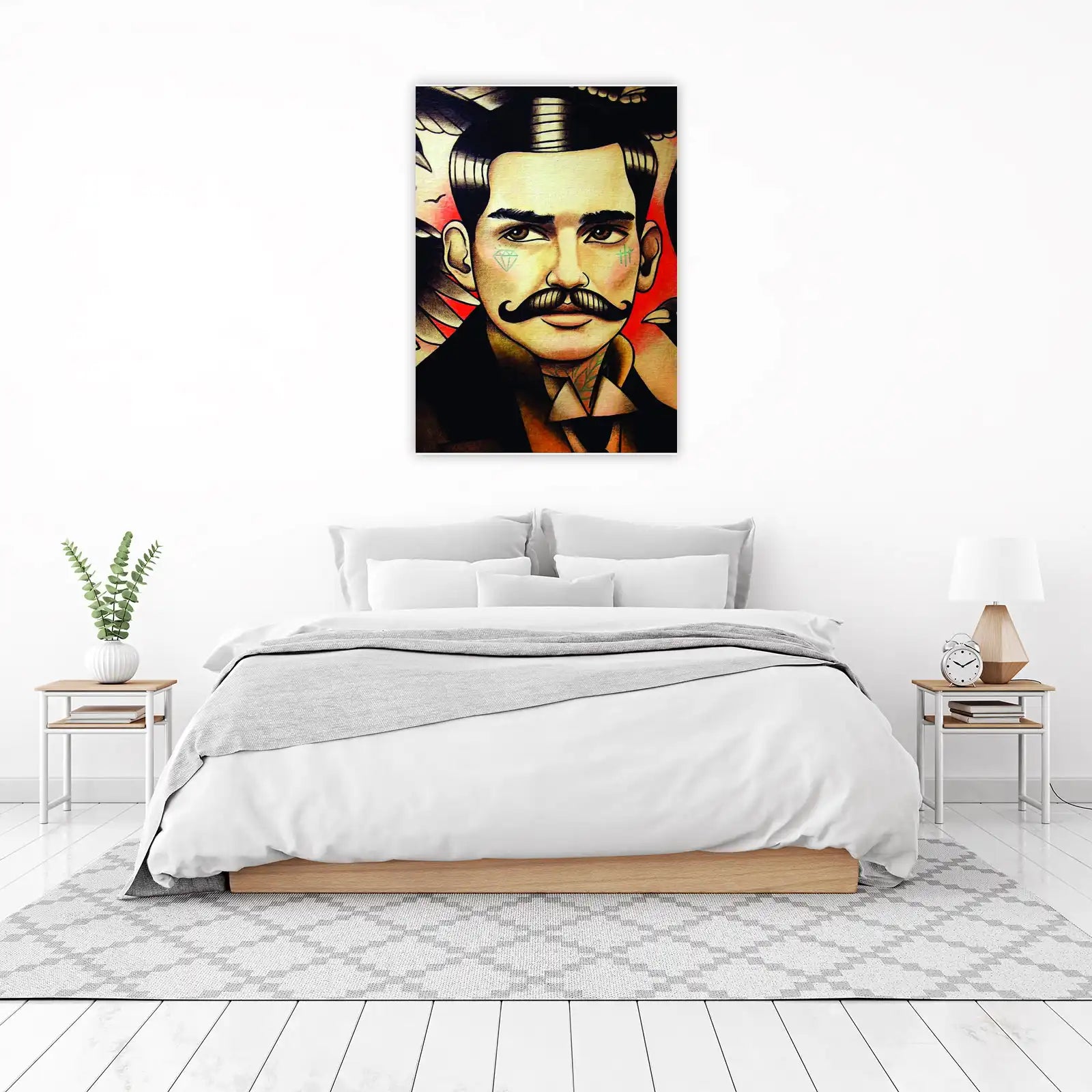 Old School Gentleman Portrait Wall Art