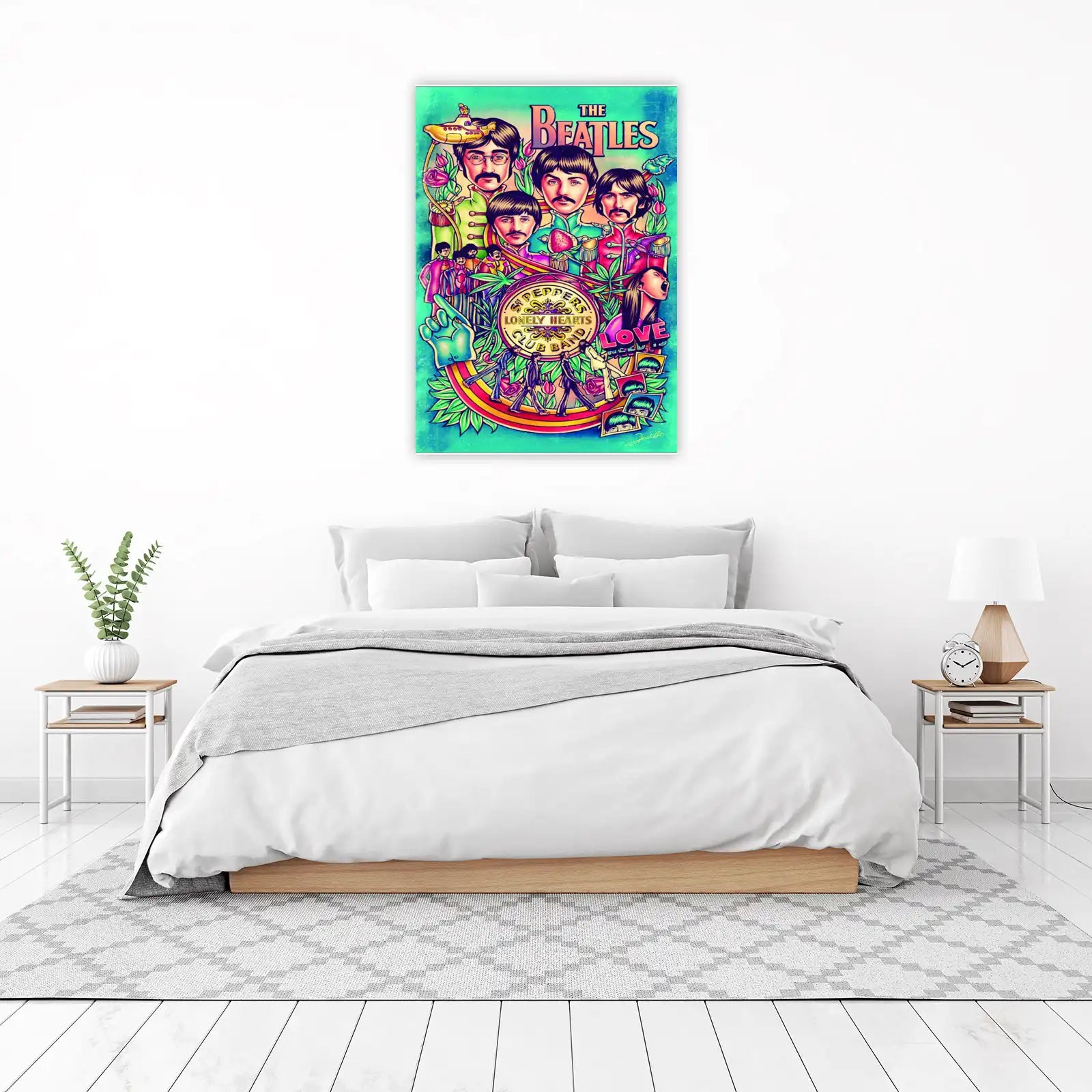 The Beatles Psychedelic "Sgt. Pepper" Wall Art