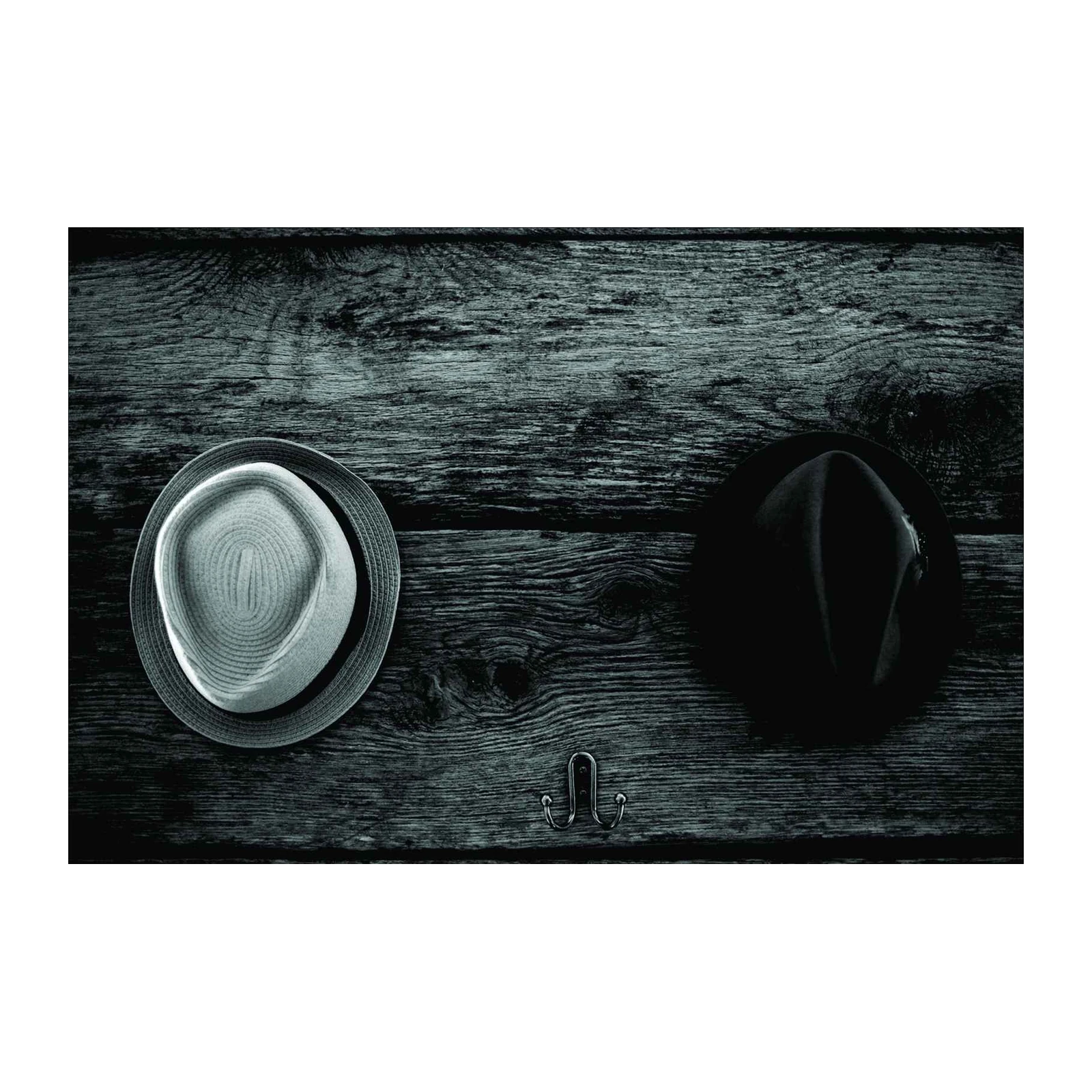 Vintage Hats on Wood Wall Art Wall Art