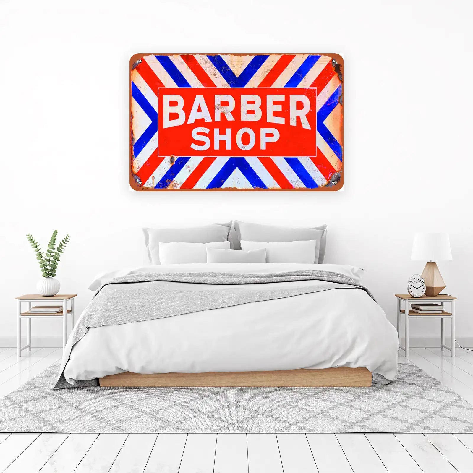 Retro Barber Shop Sign Wall Art