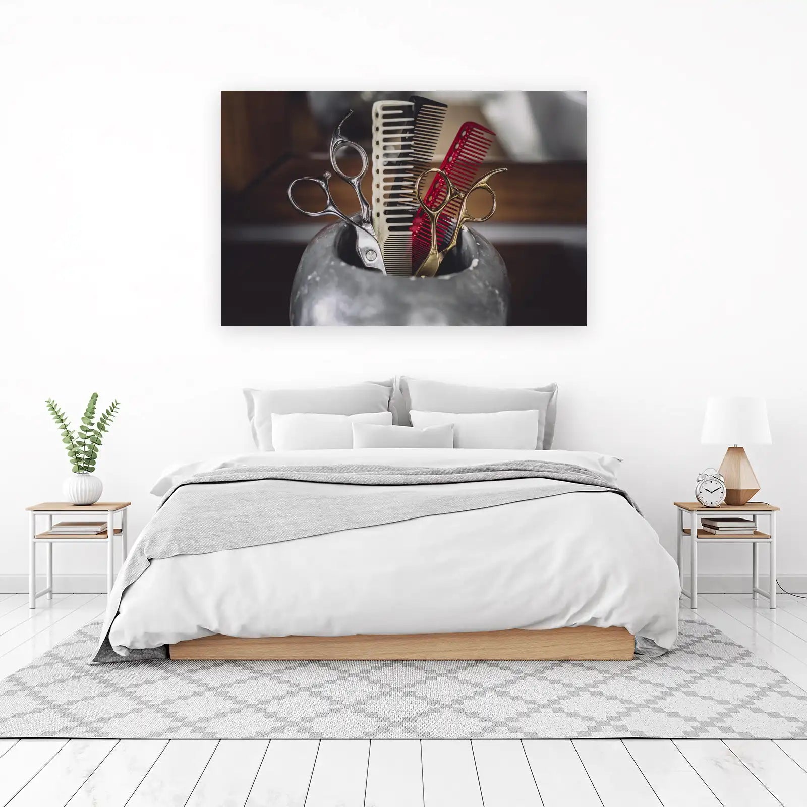 Barber Tools & Scissors Wall Art