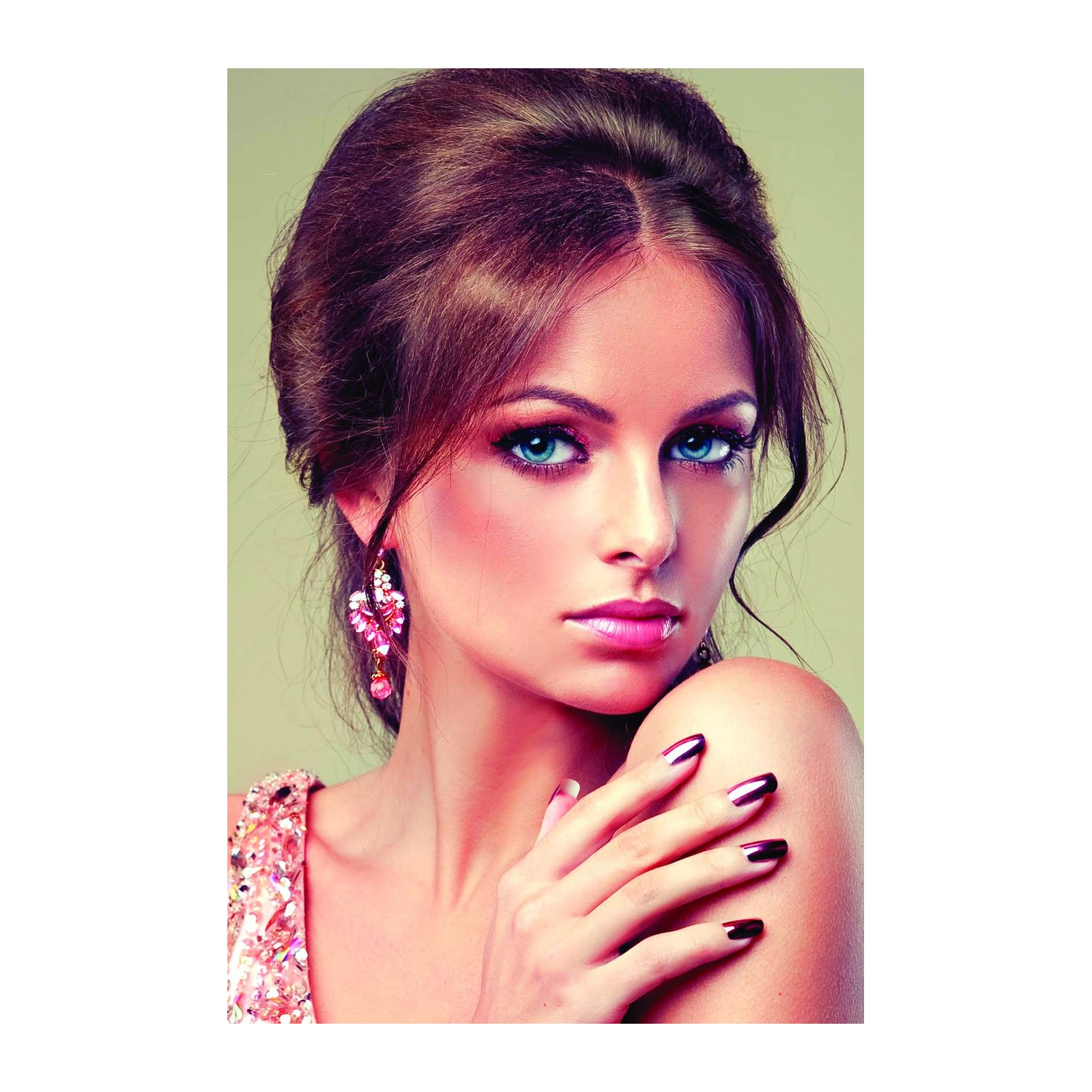 Glamorous Eyes & Nails Wall Art