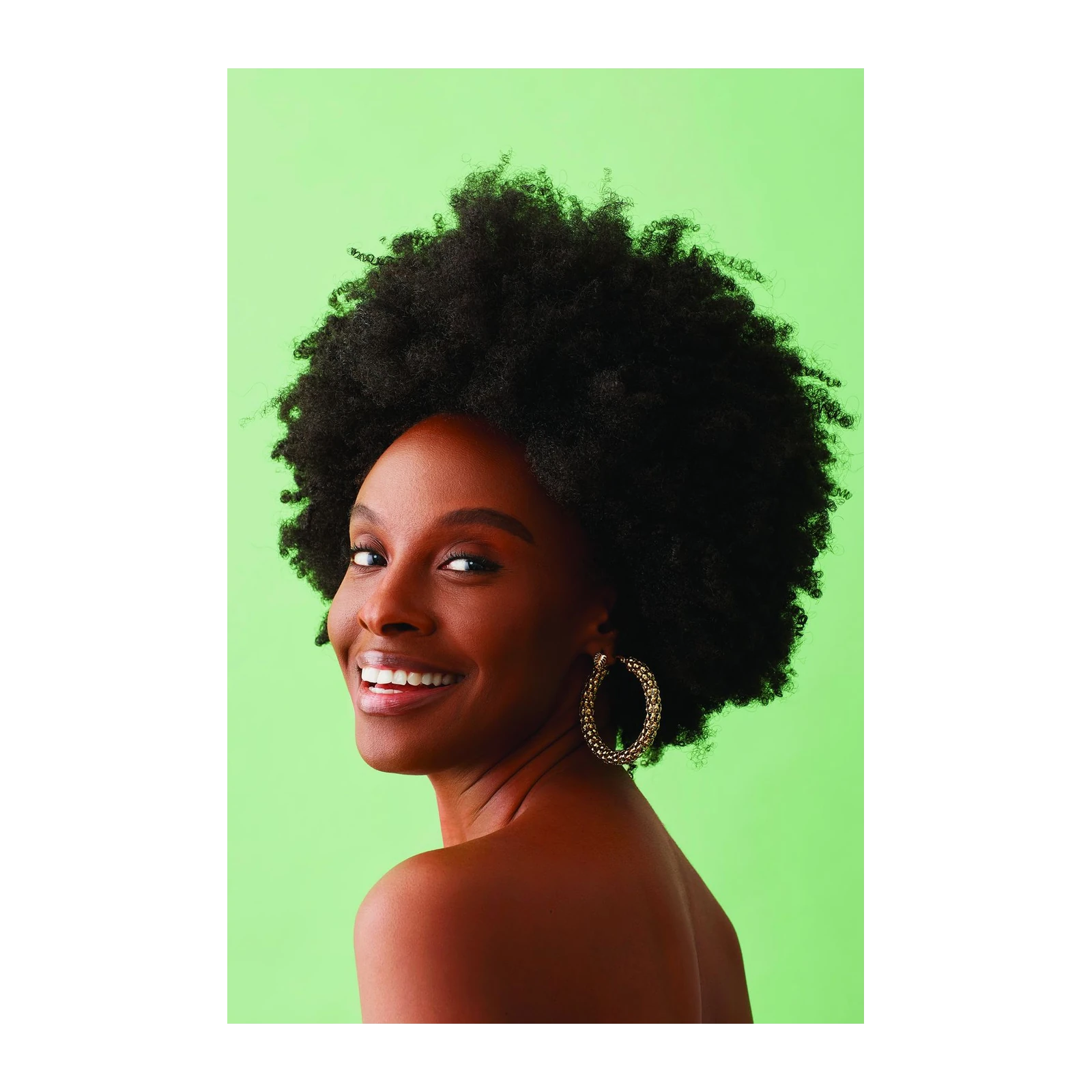 Vibrant Afro Woman Portrait Wall Art