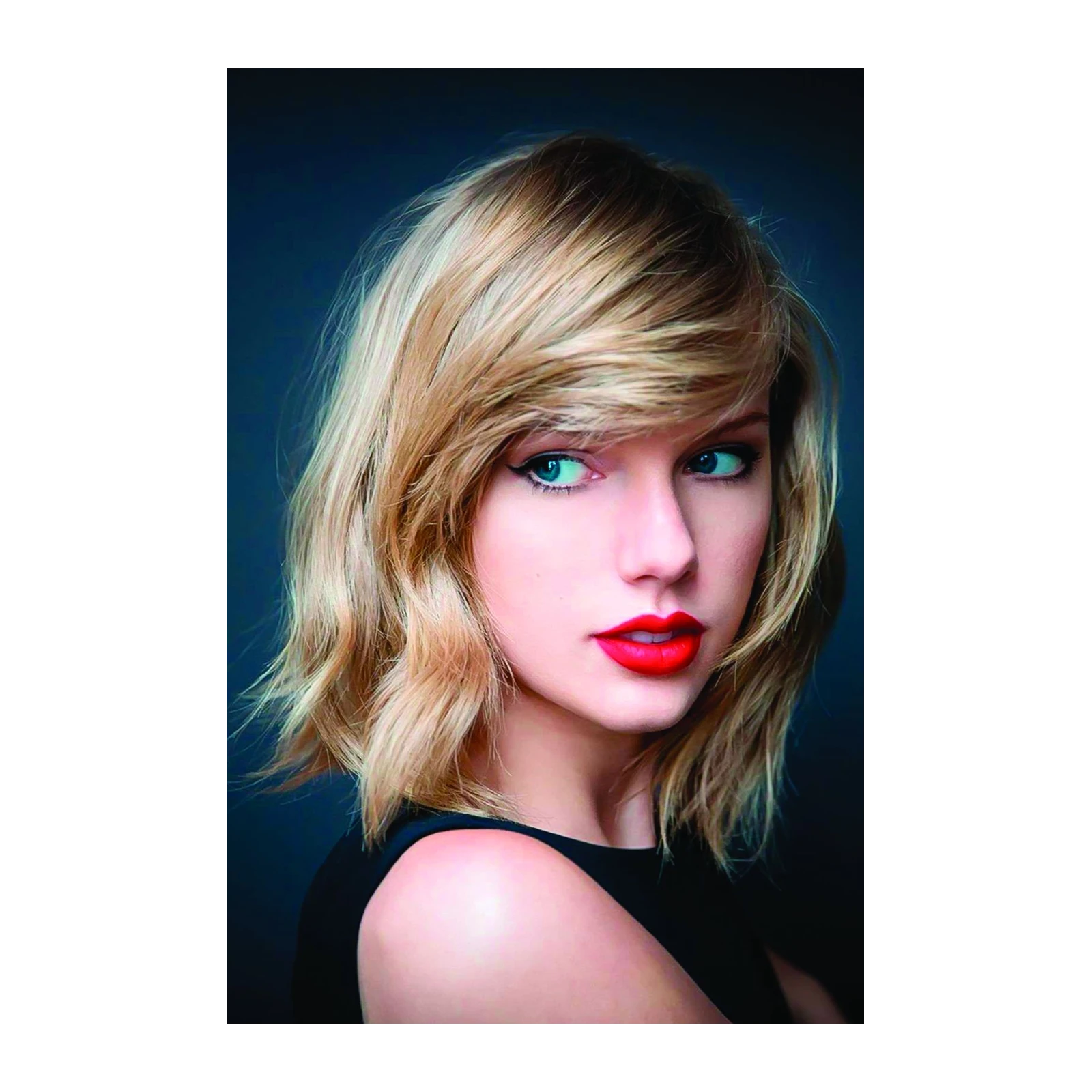 Iconic Red Lips Portrait Wall Art